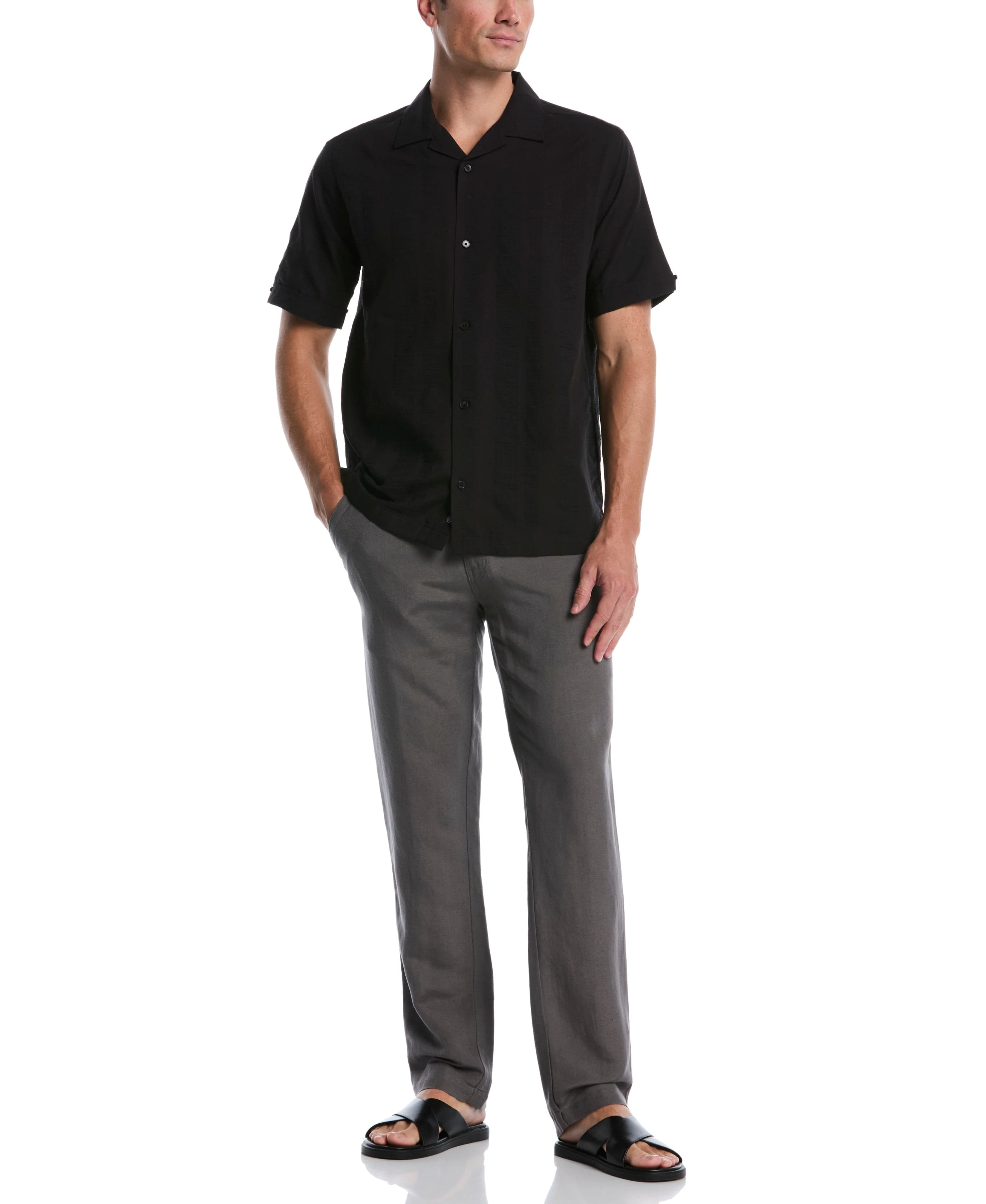 Linen-Blend Core Drawstring Pants - Image 19