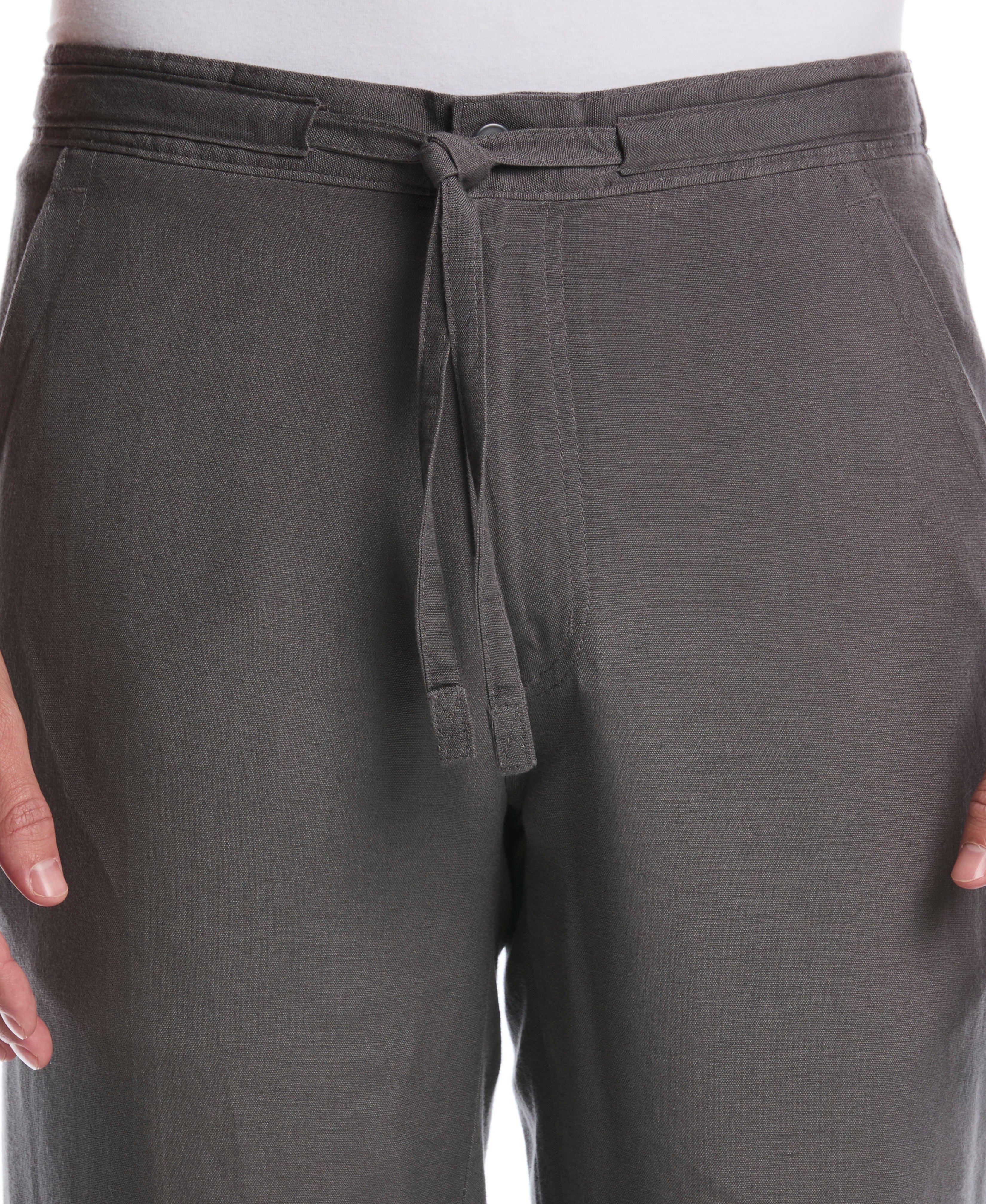 Linen-Blend Core Drawstring Pants - Image 20