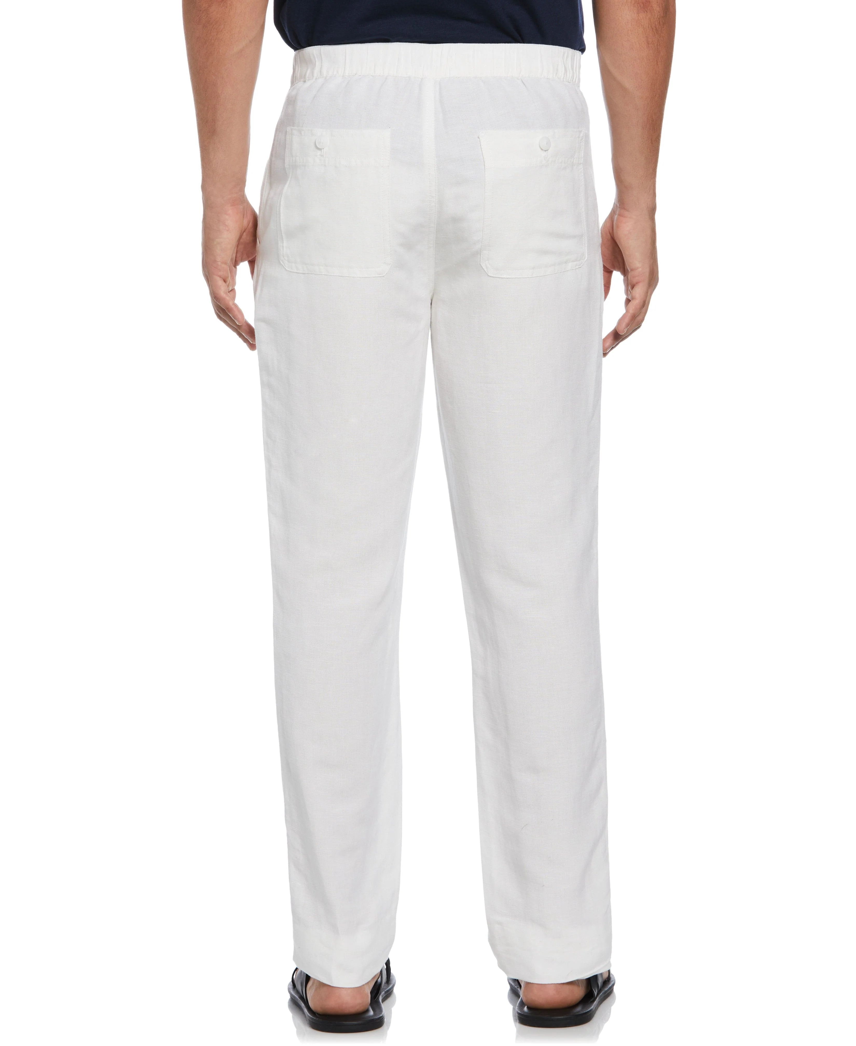 Linen-Blend Core Drawstring Pants - Image 8