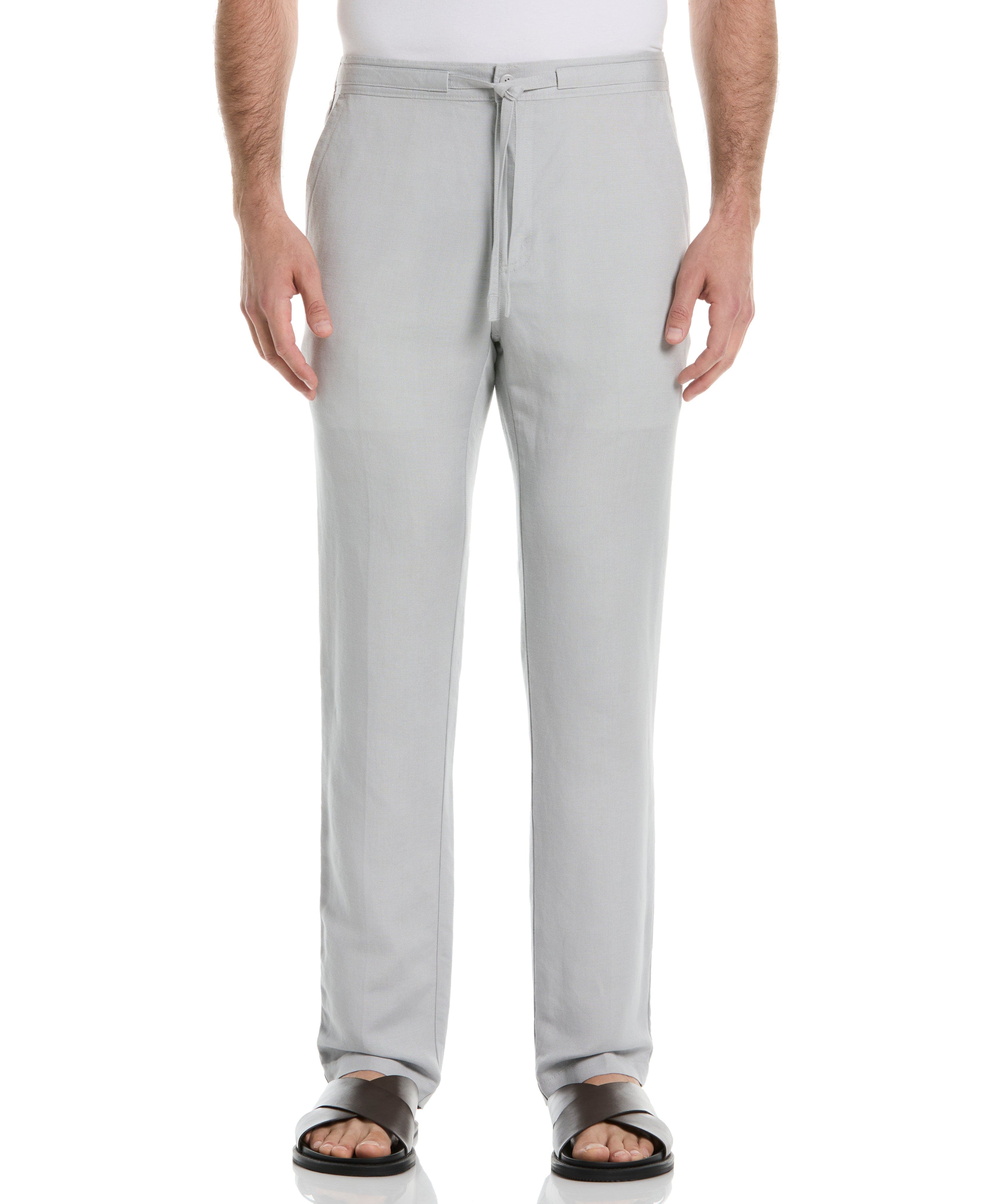 Linen-Blend Core Drawstring Pants - Image 9