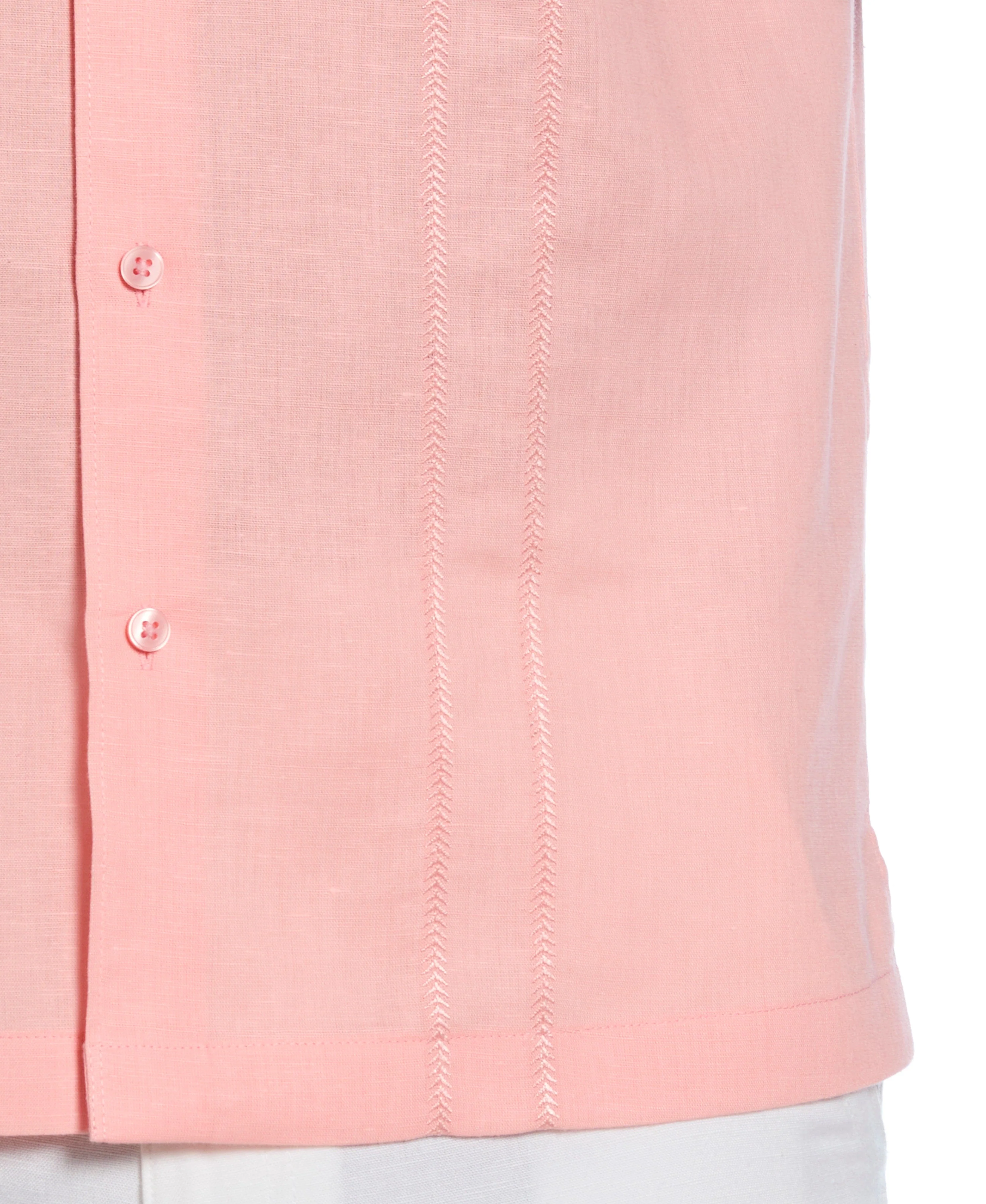 Linen Blend Embroidered Panel Shirt - Image 20