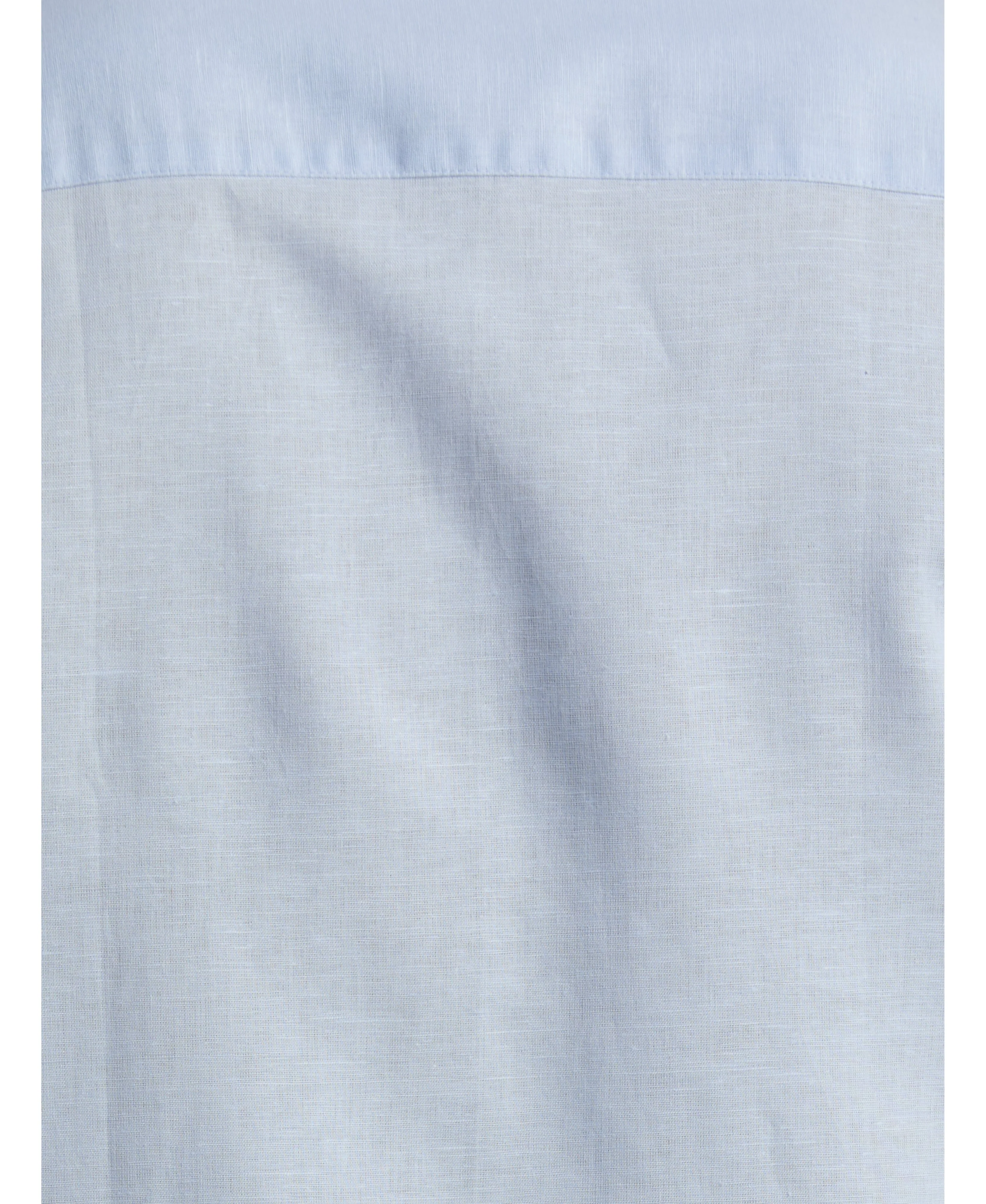 Linen Blend Embroidered Panel Shirt - Image 5