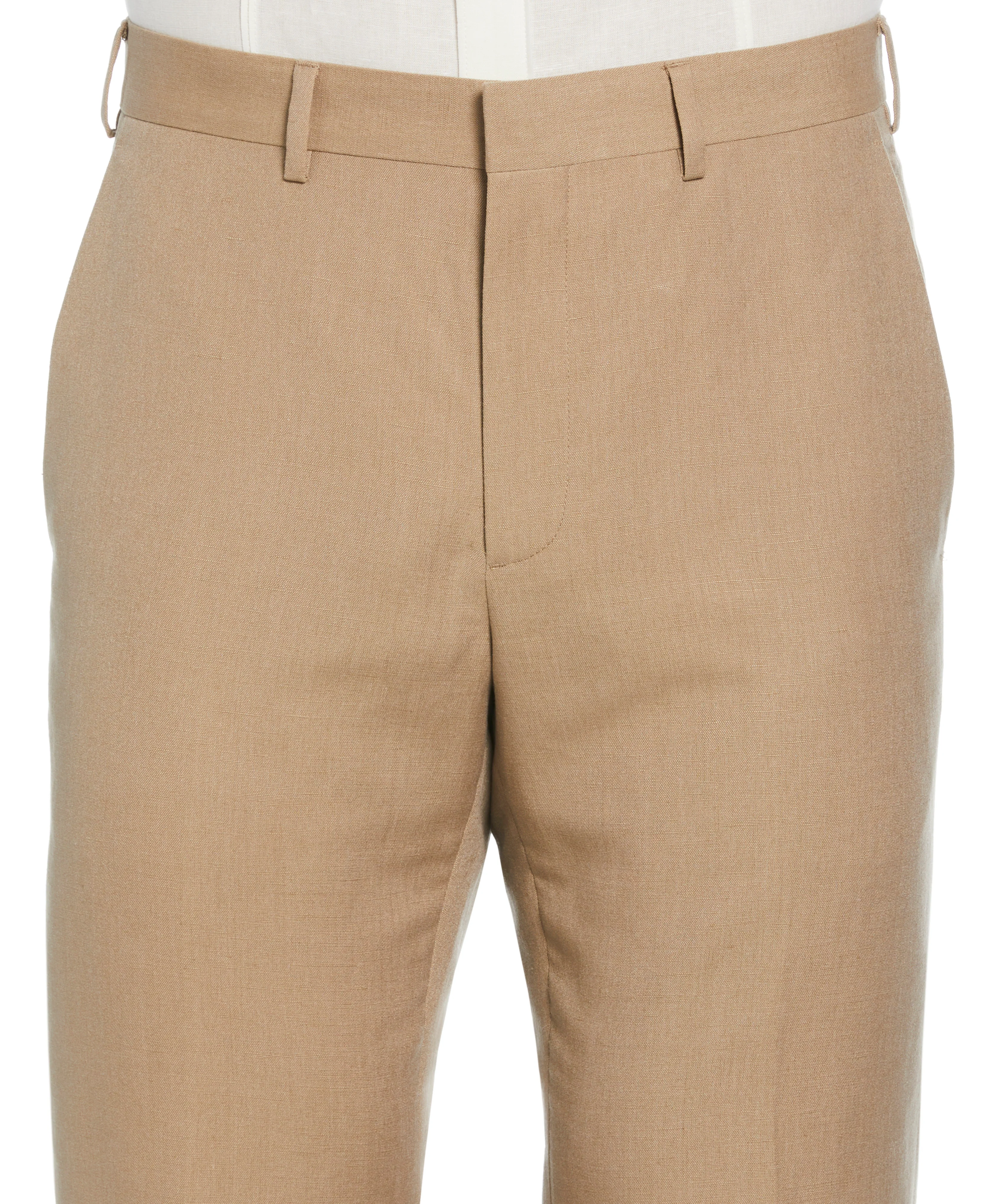 Linen Blend Flat Front Dress Pant - Image 9