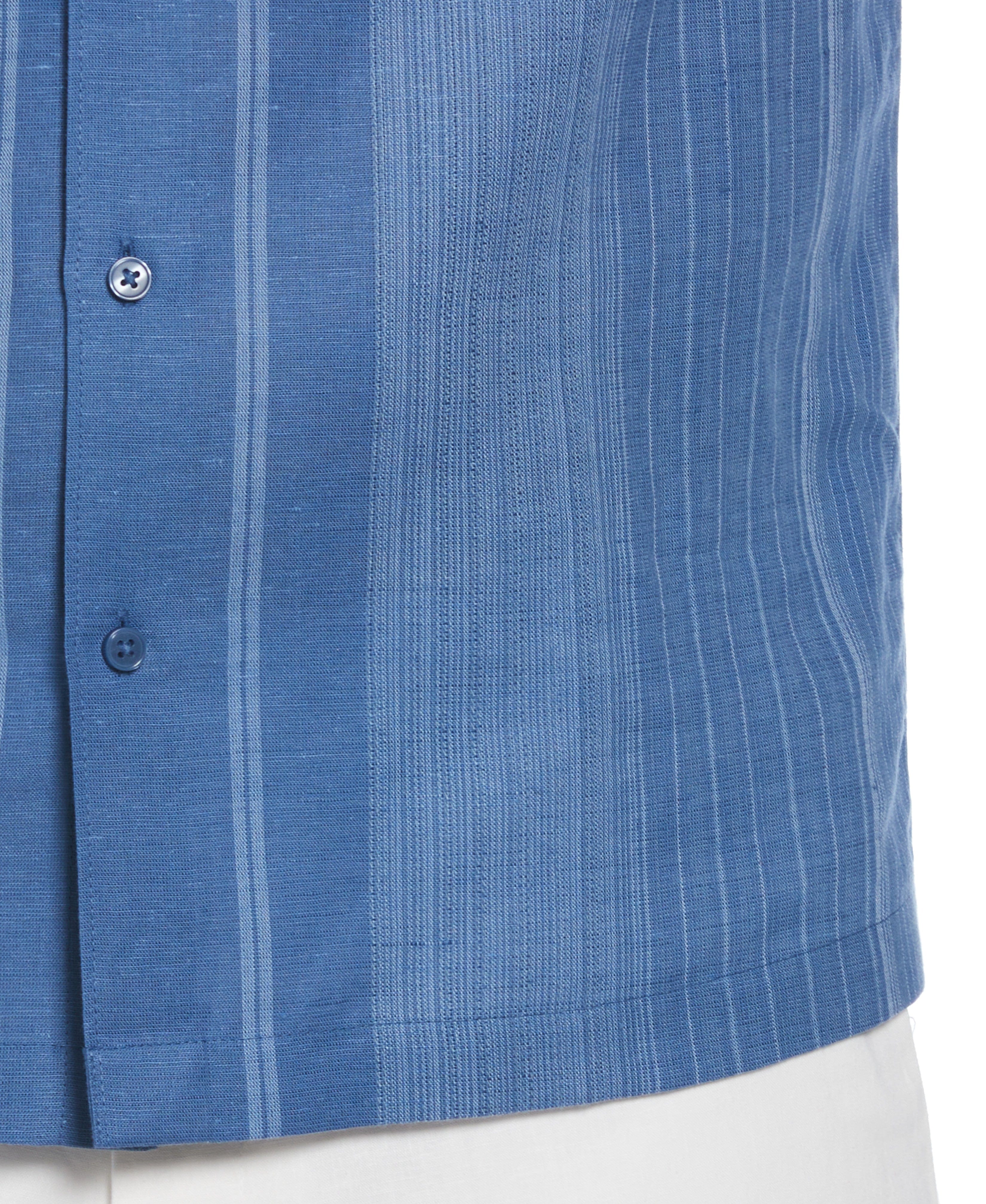 Linen Blend Gradient Panel Shirt - Image 3