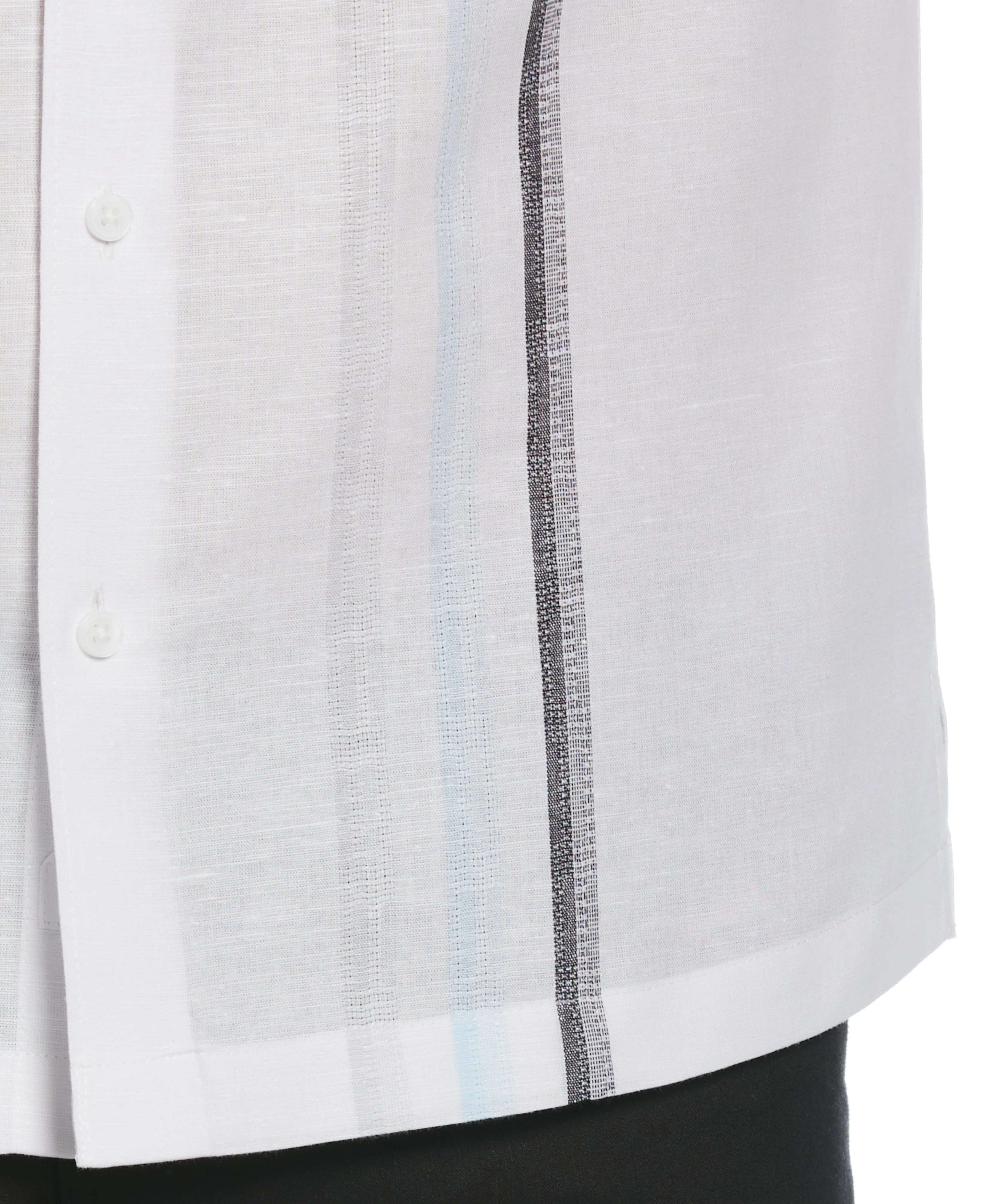 Linen Blend Gradient Panel Shirt - Image 4