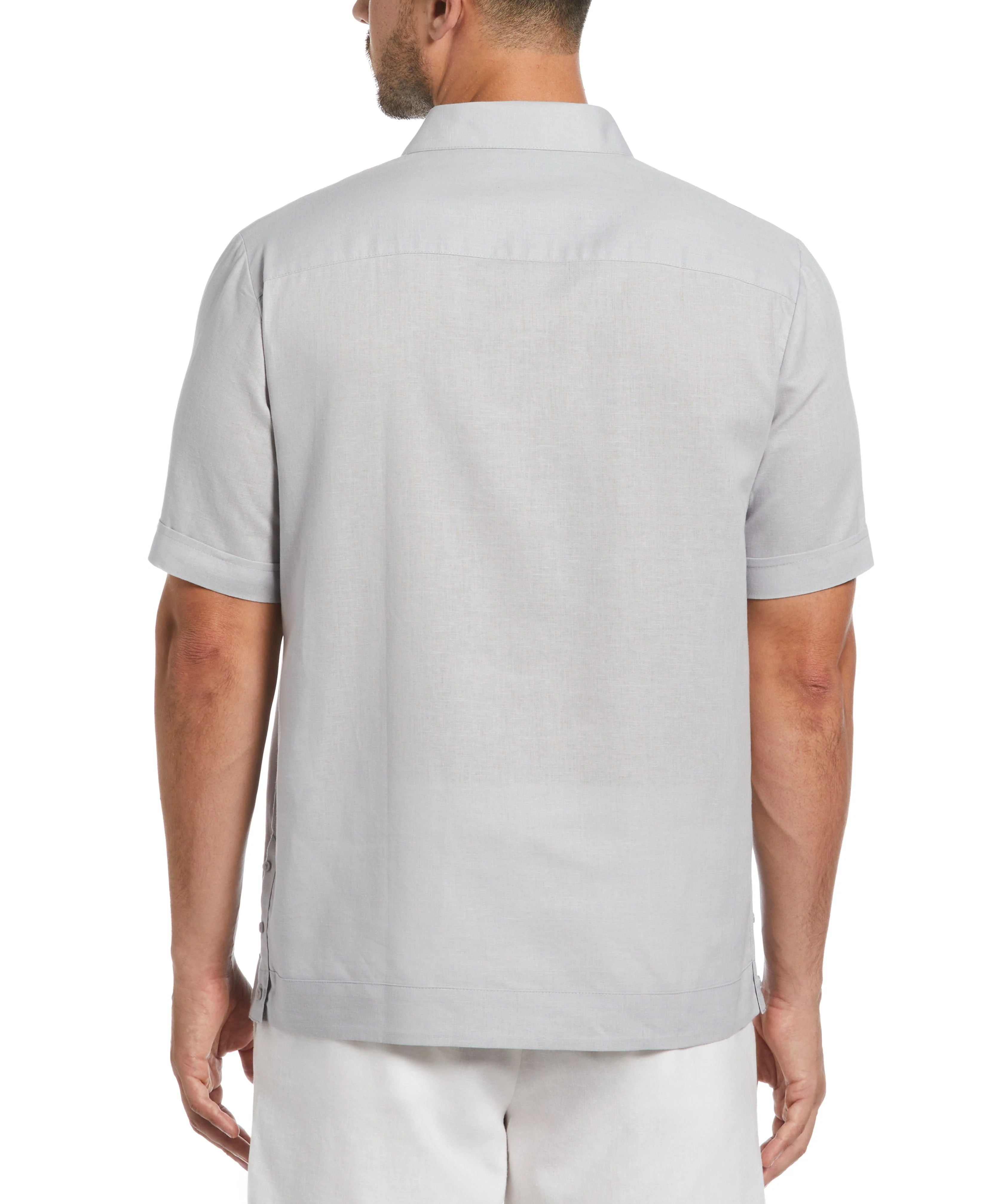 Linen Blend No-Pocket Guayabera Shirt - Image 30