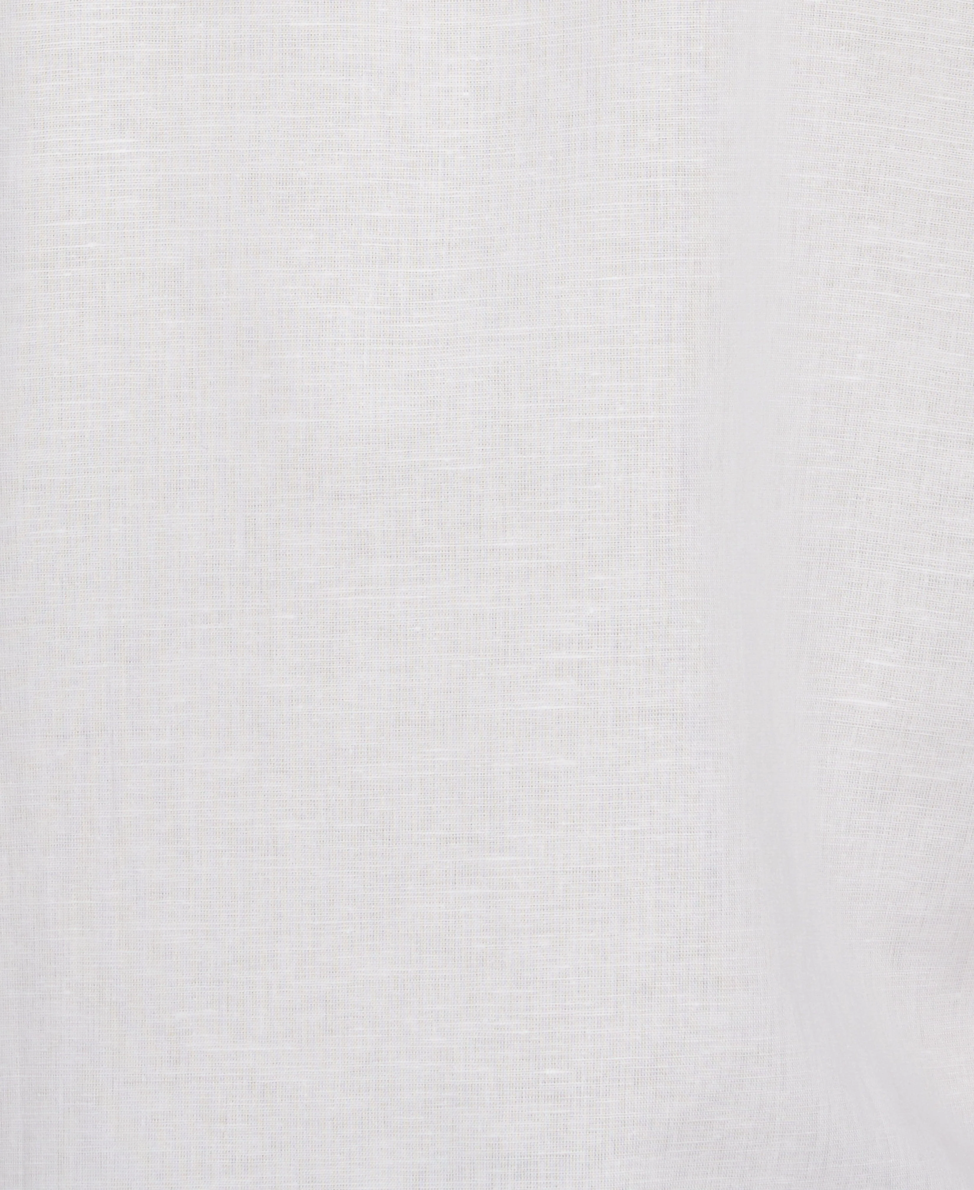 Linen Blend L-Shaped Deco Pattern Shirt - Image 5