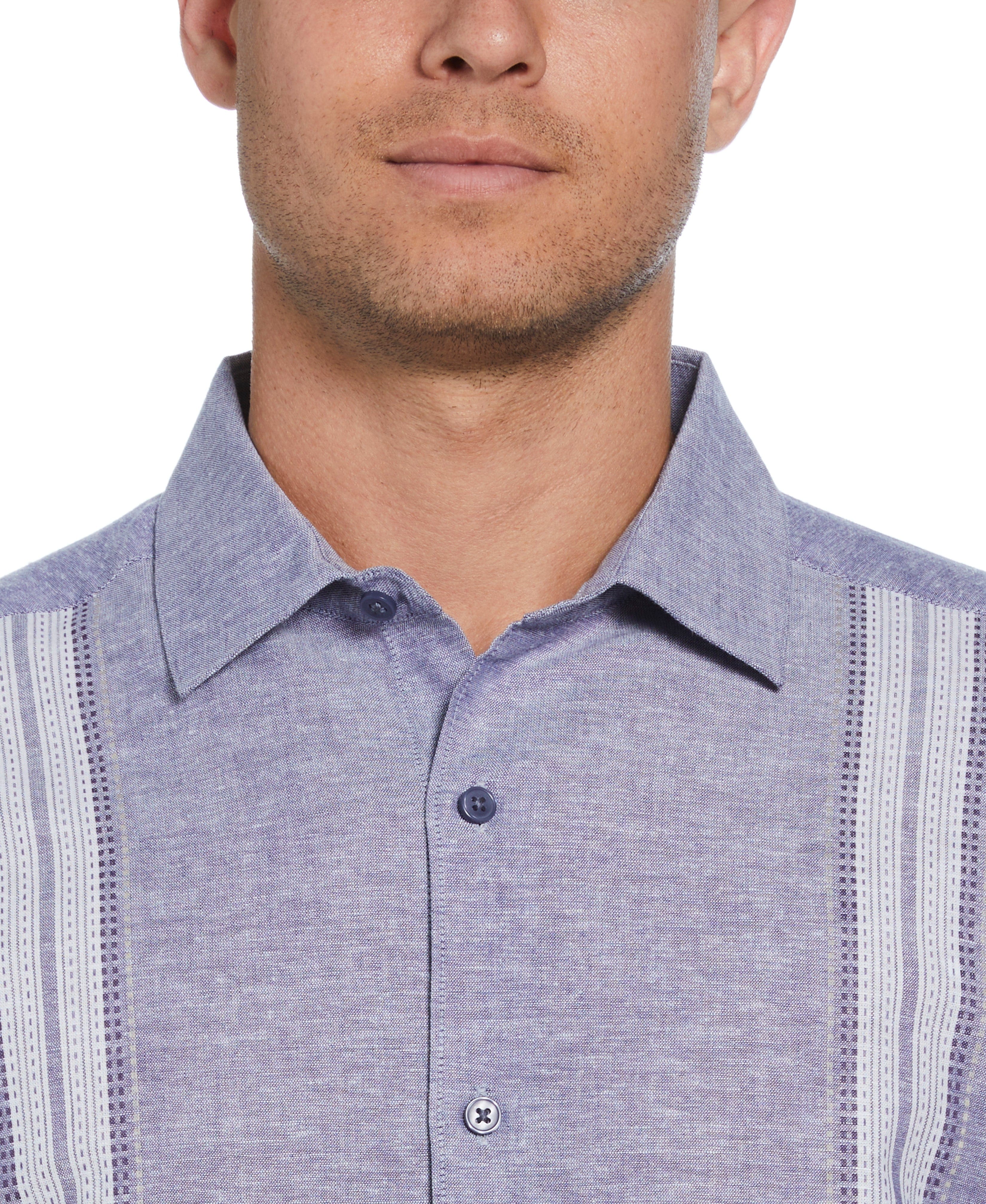 Linen Blend Panel Shirt - Image 3
