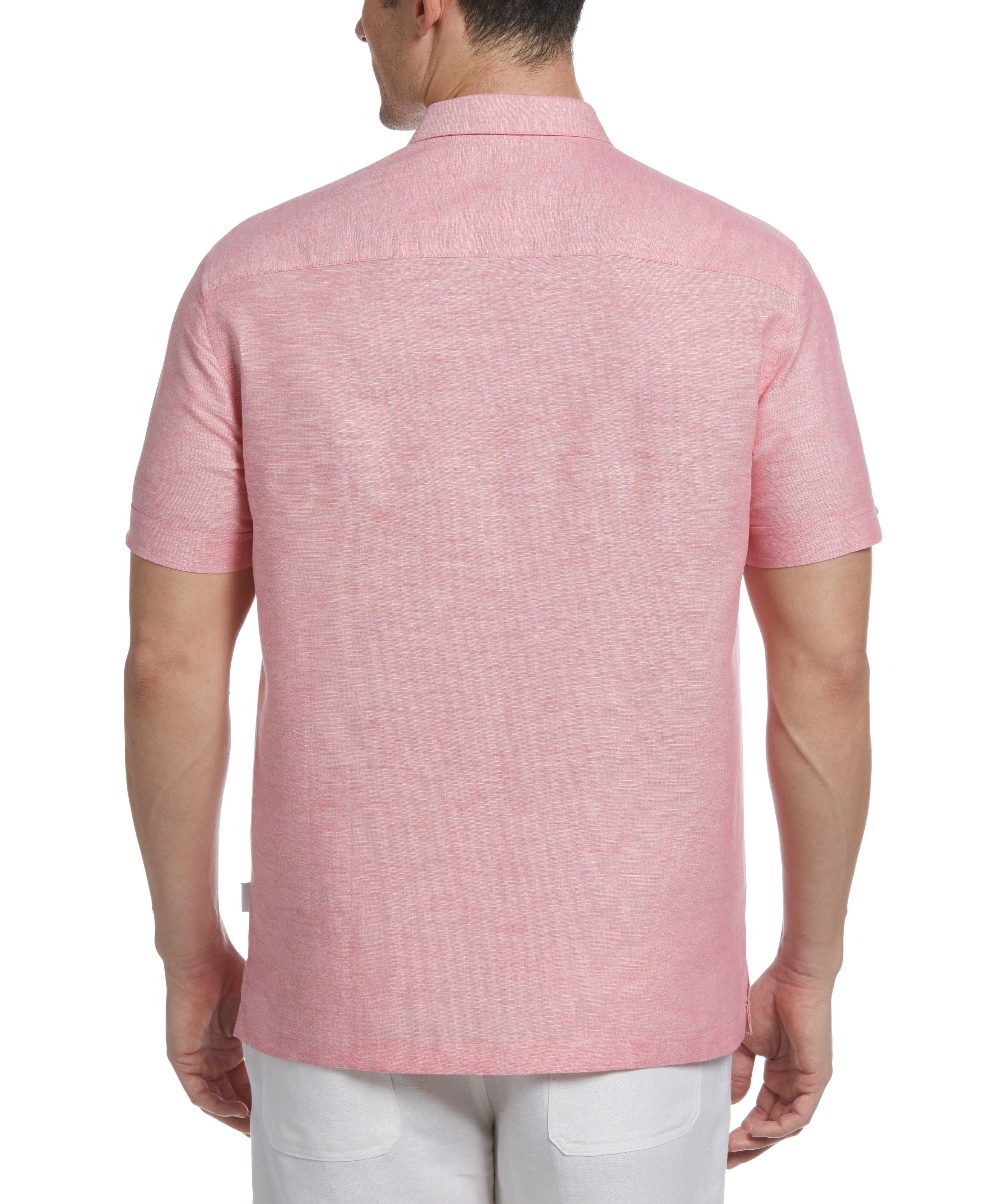 Linen Blend Pintuck Embroidery Shirt - Image 2