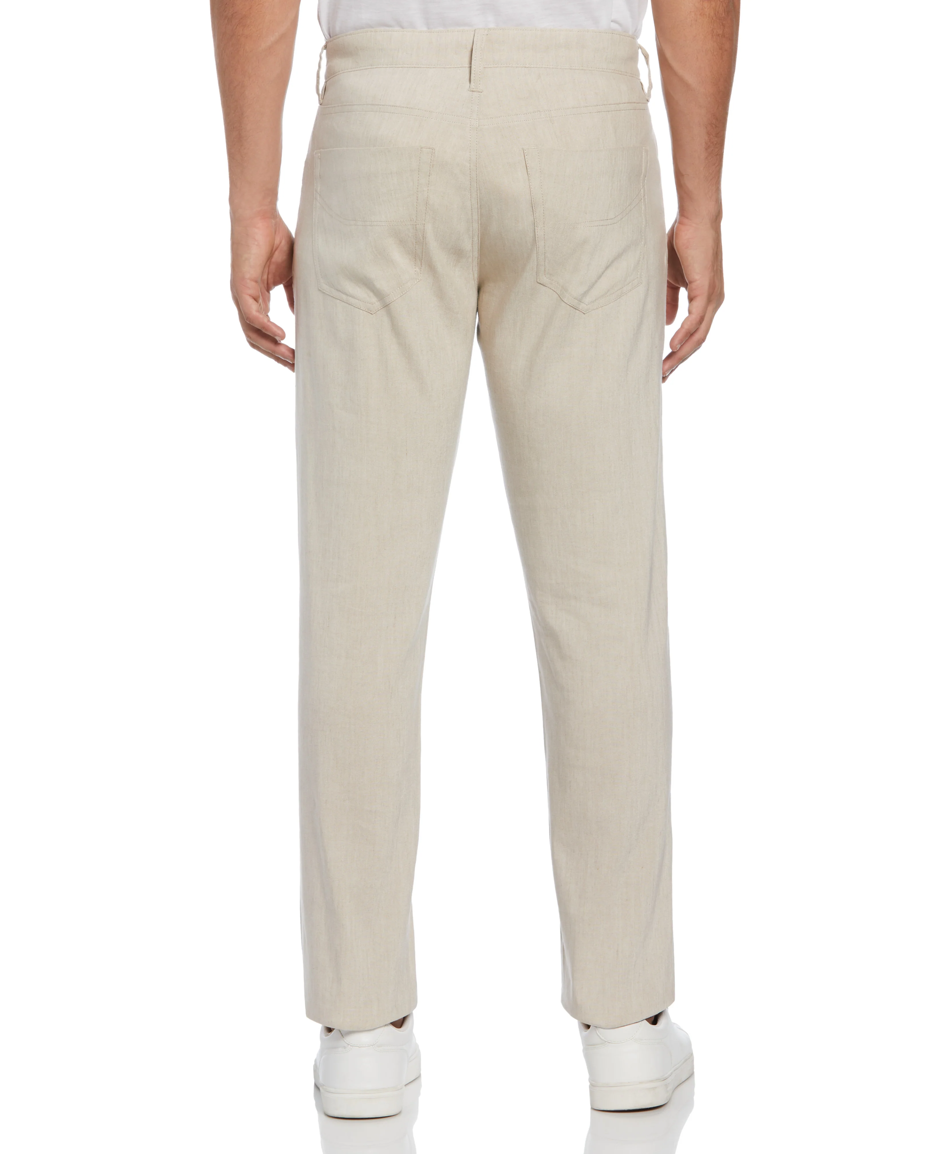 Linen-Blend Stretch 5-Pocket Pants - Image 2