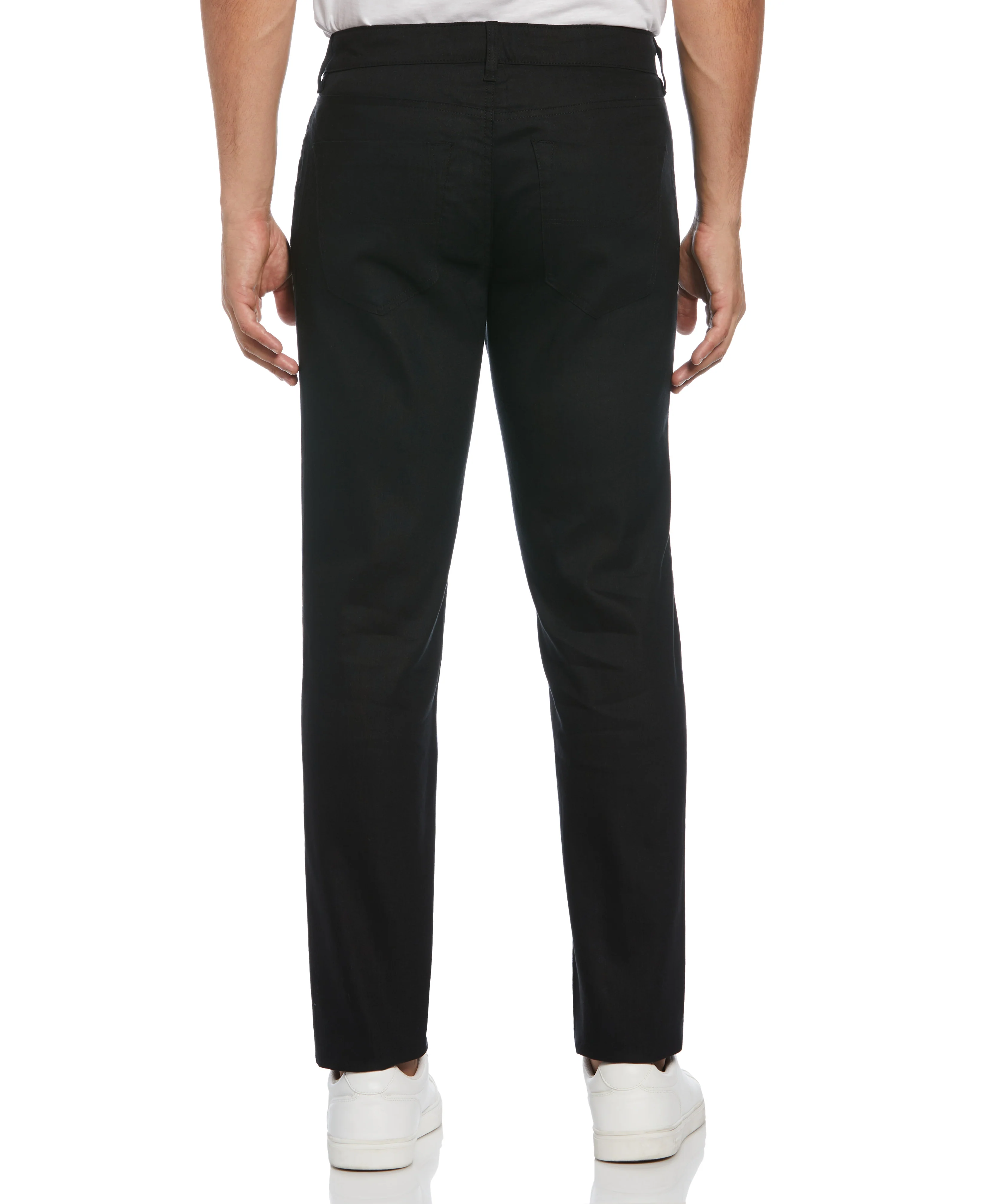 Linen-Blend Stretch 5-Pocket Pants - Image 4