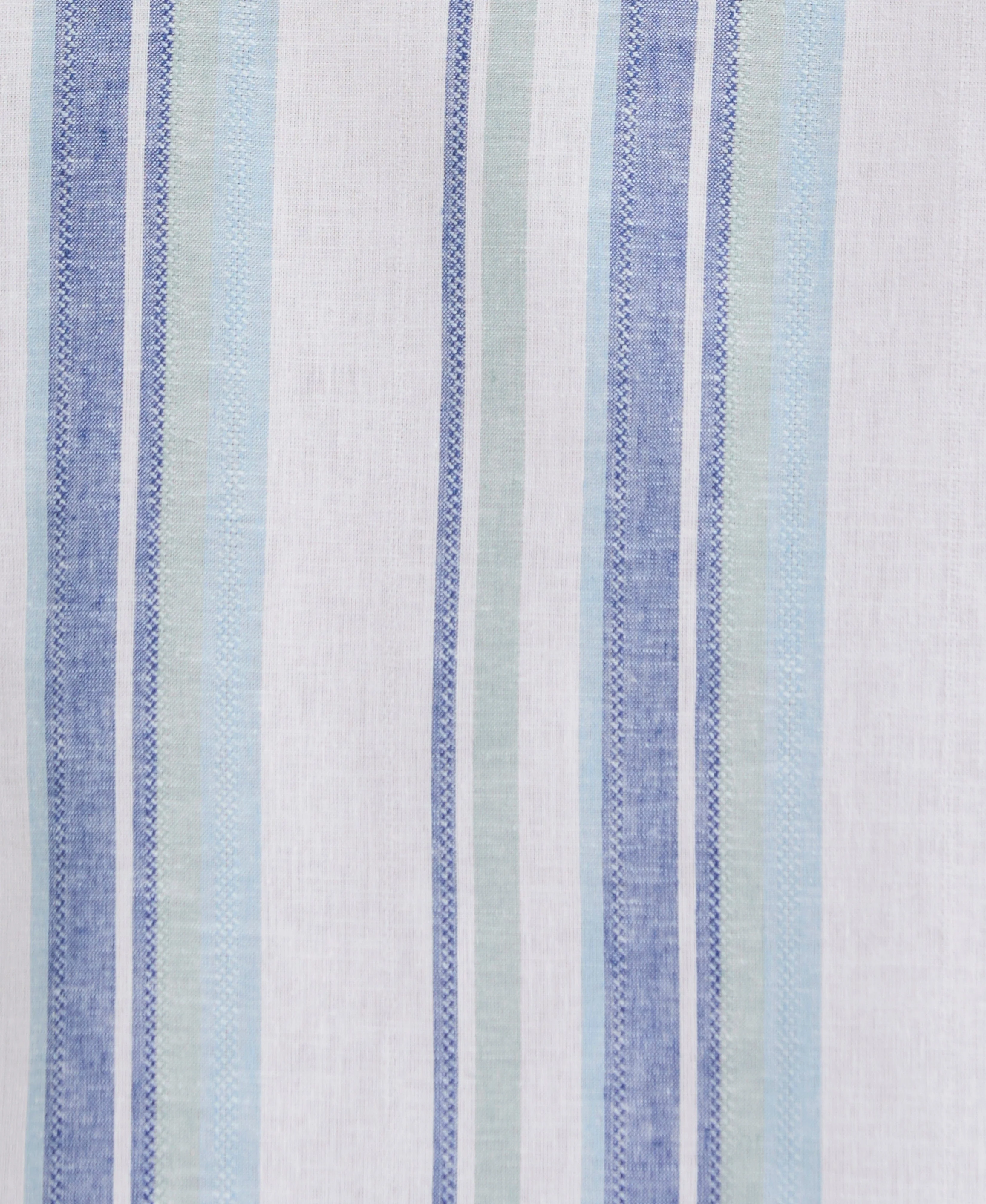 Linen Blend Striped Panel Shirt - Image 5