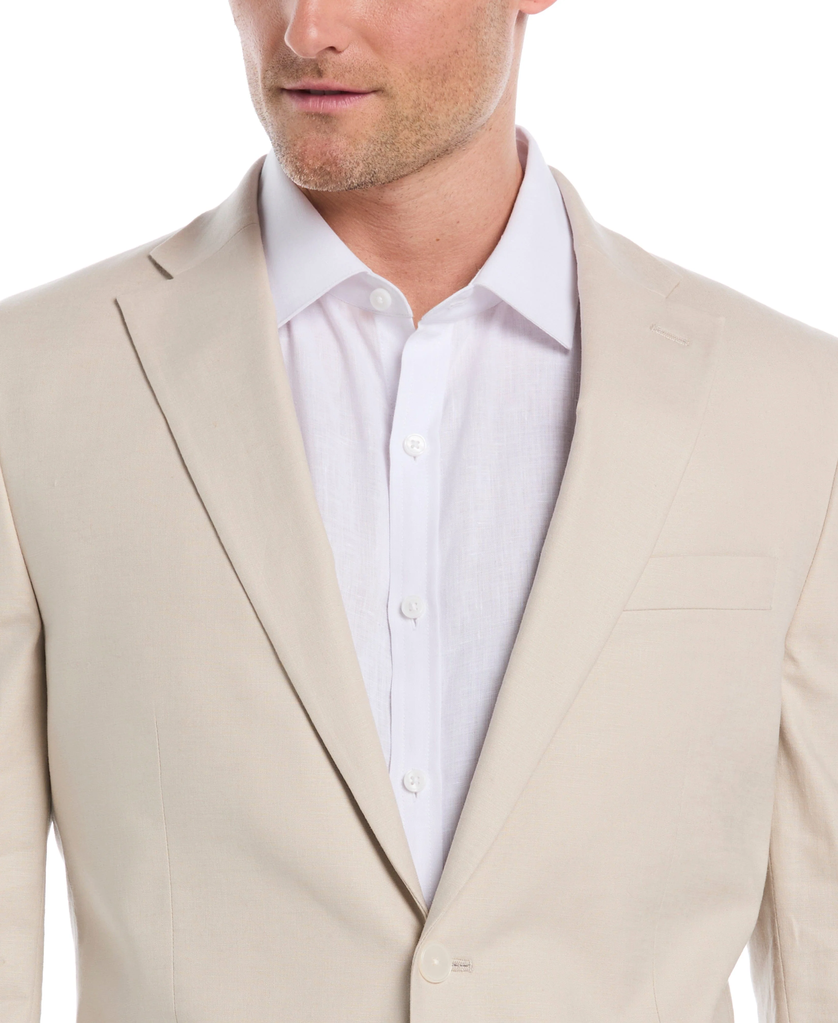 Linen Blend Suit Jacket - Image 11