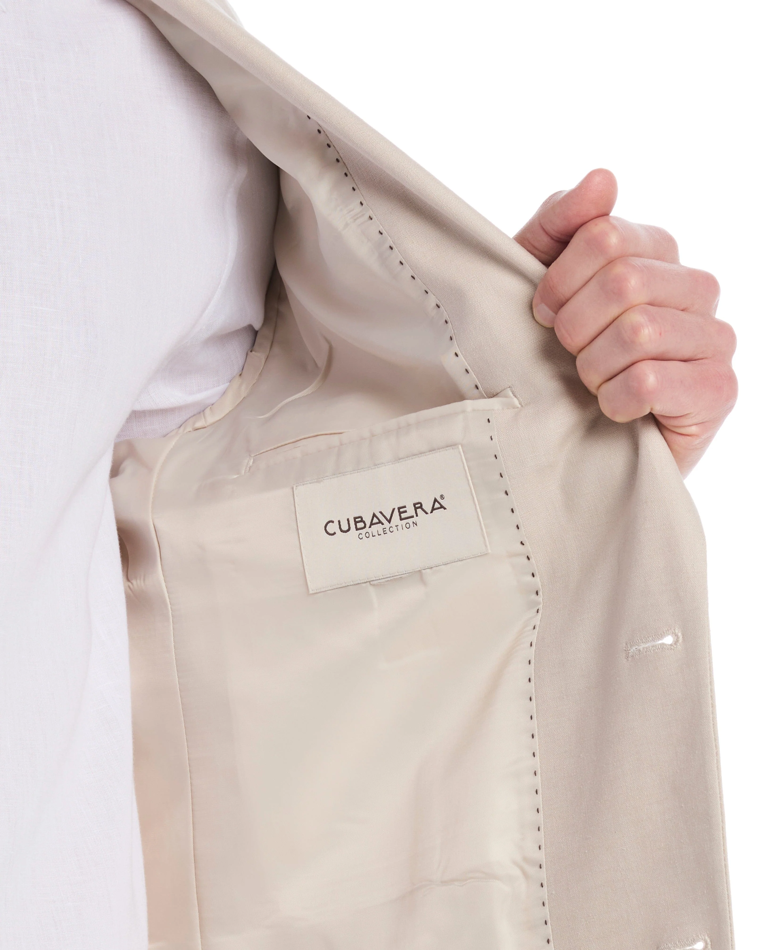 Linen Blend Suit Jacket - Image 12