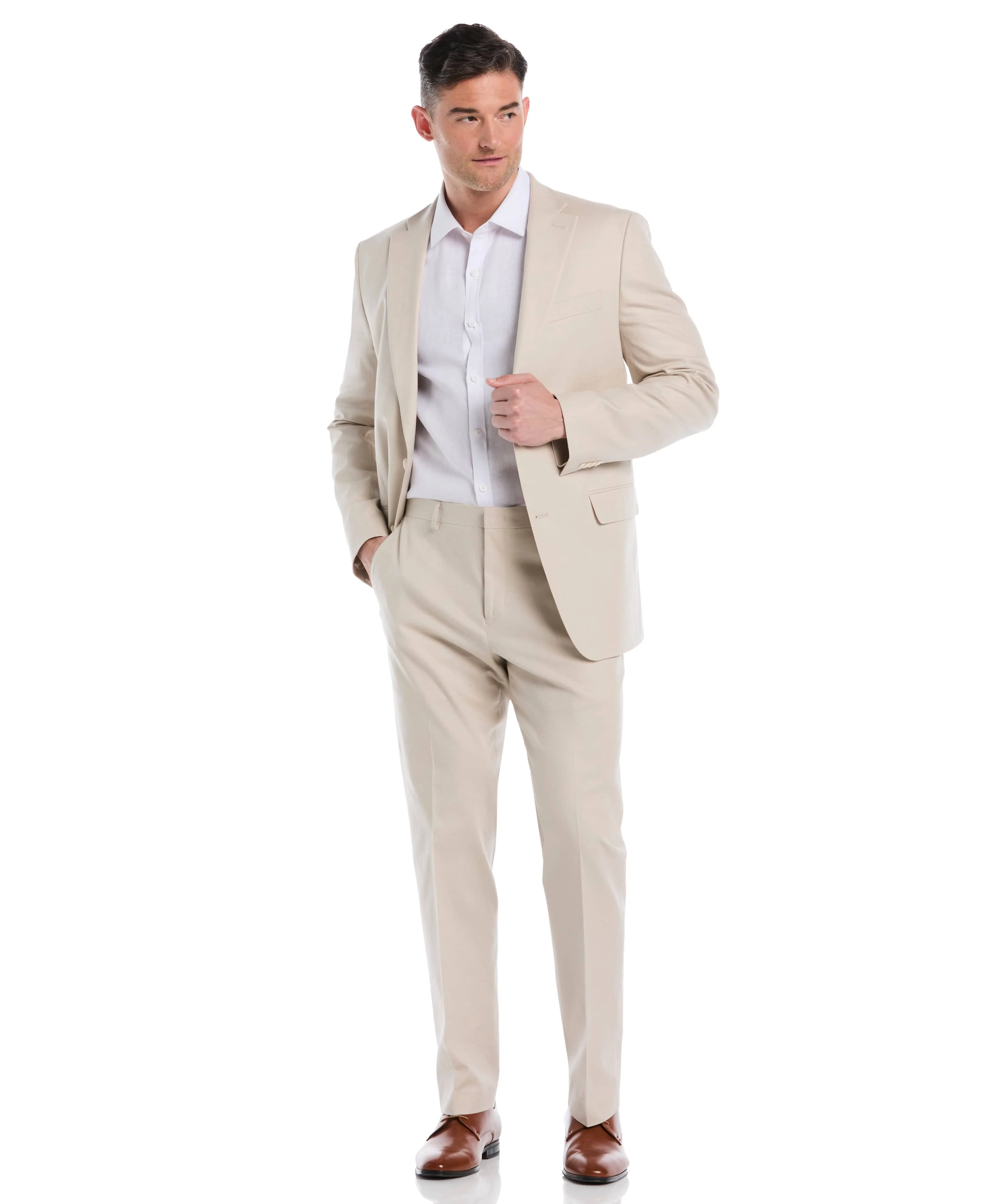 Linen Blend Suit Jacket - Image 13