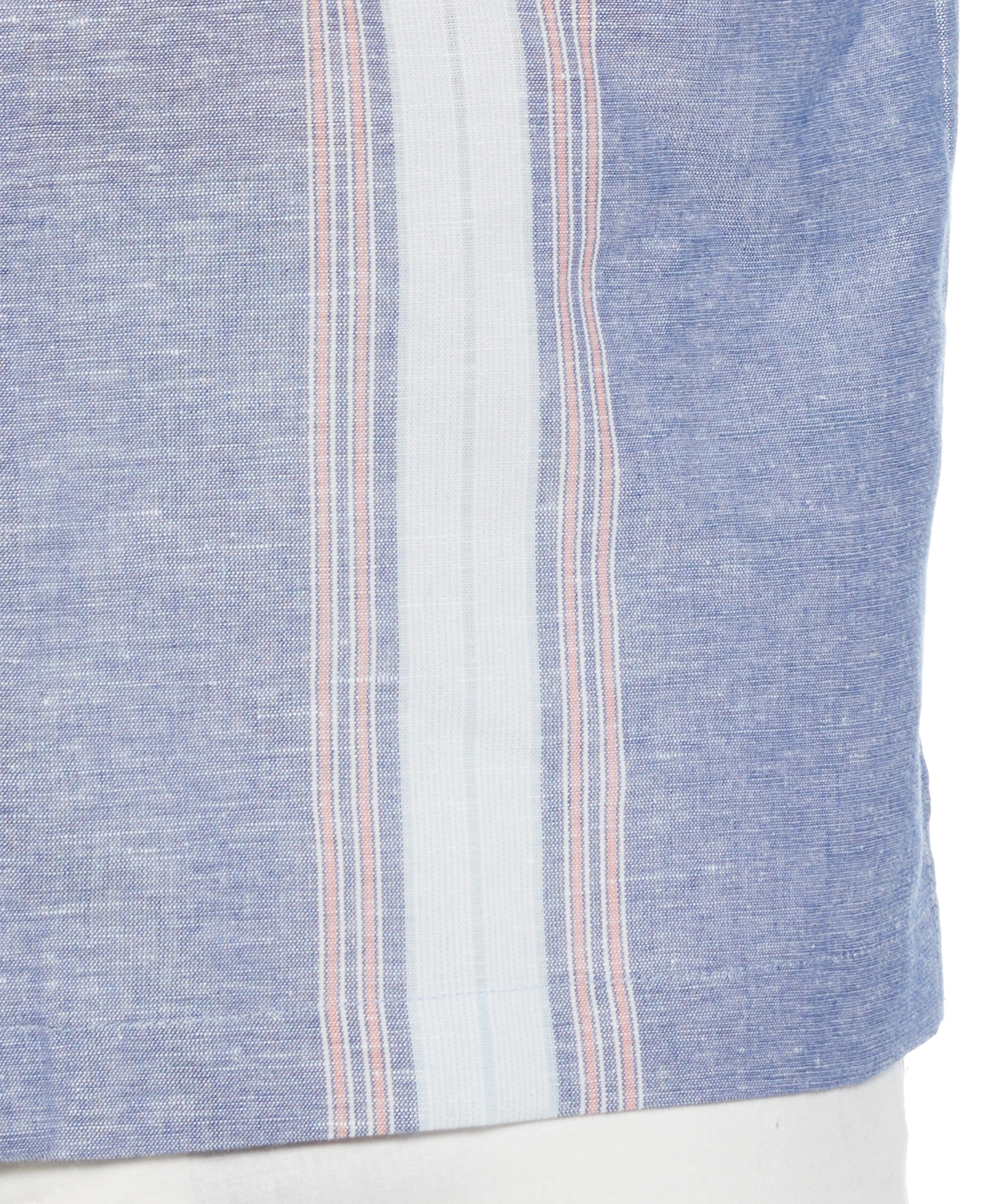 Linen Blend Textured Panel Shirt - Image 6