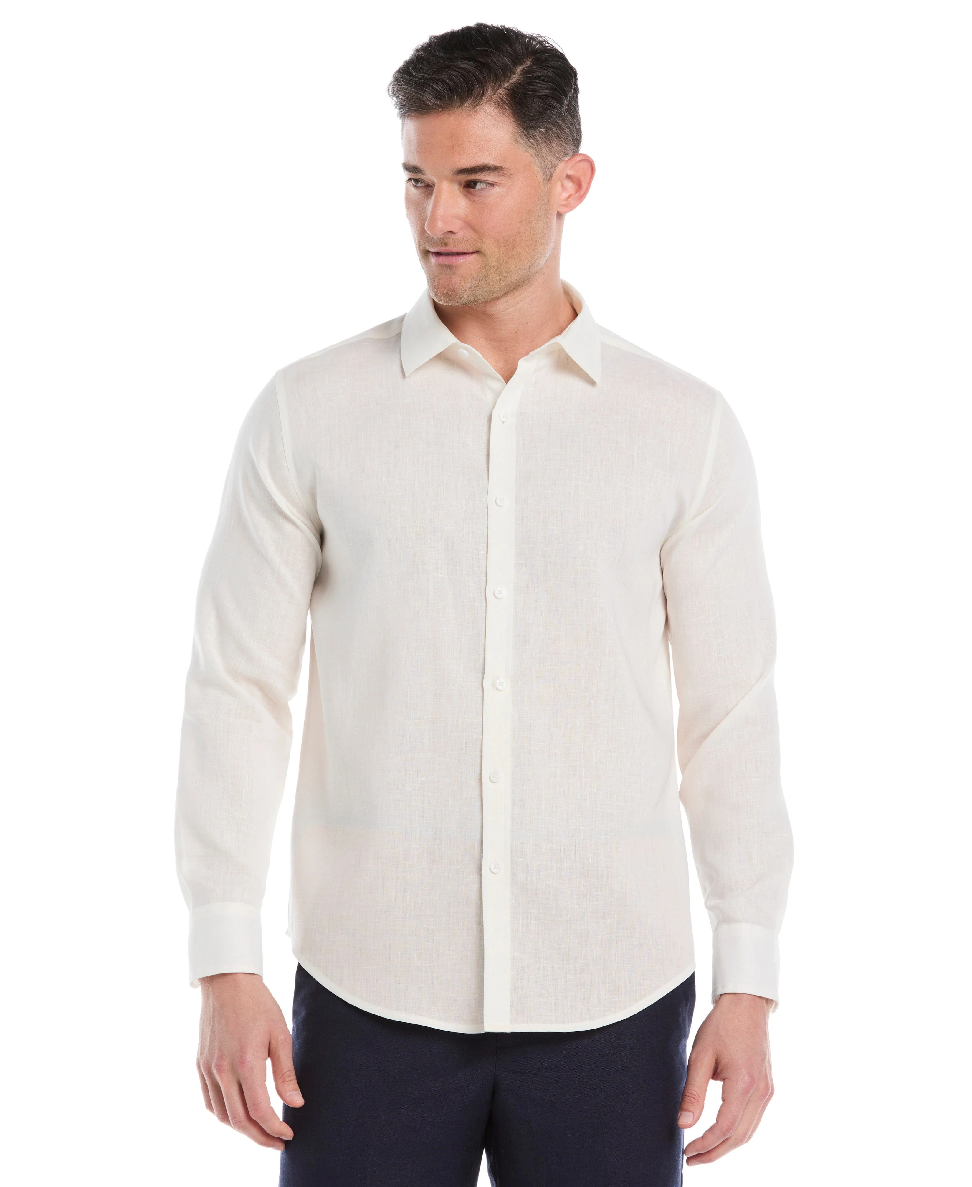 Travelselect™ Linen-Blend Long Sleeve Shirt - Image 13