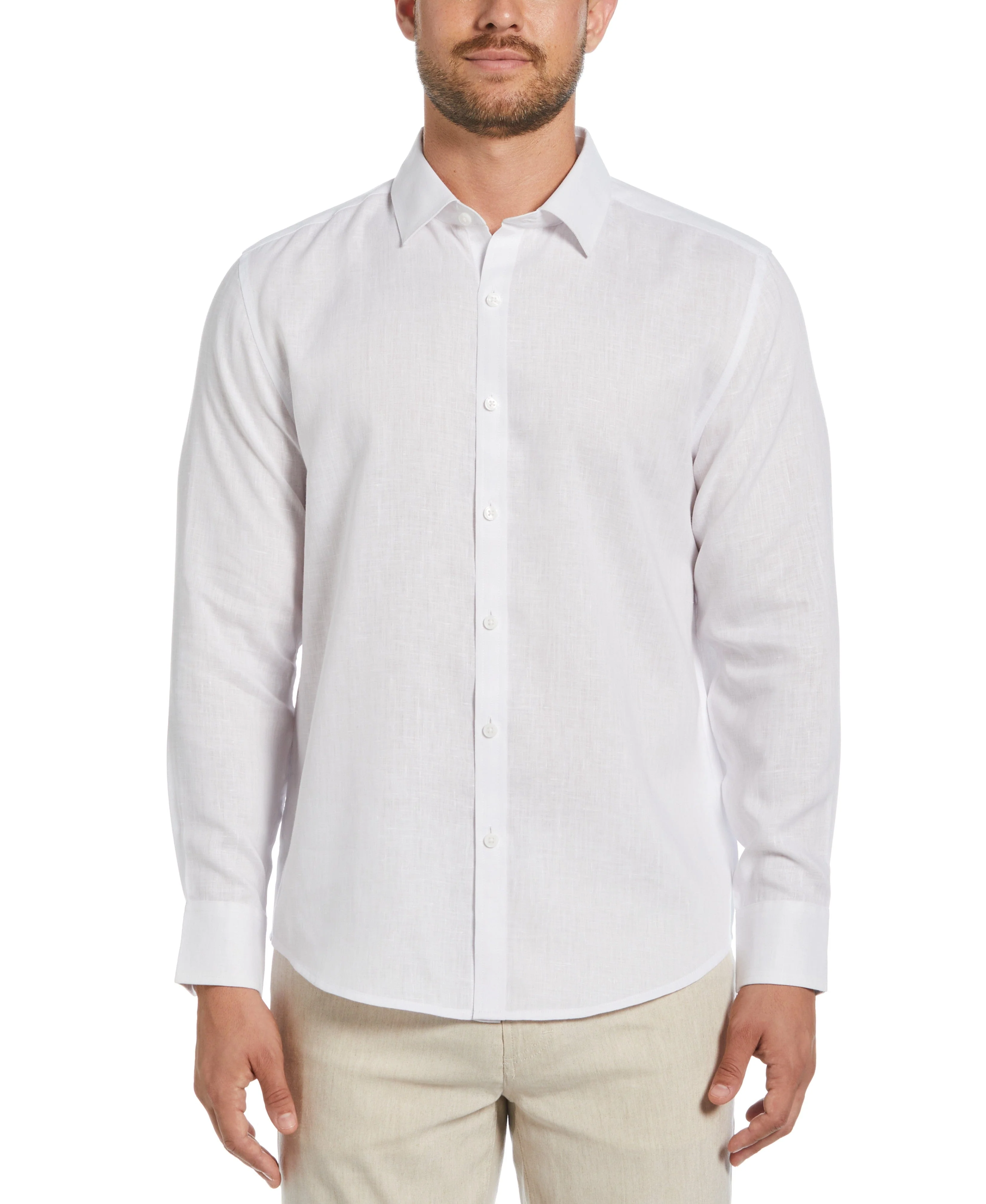 Travelselect™ Linen-Blend Long Sleeve Shirt - Image 19