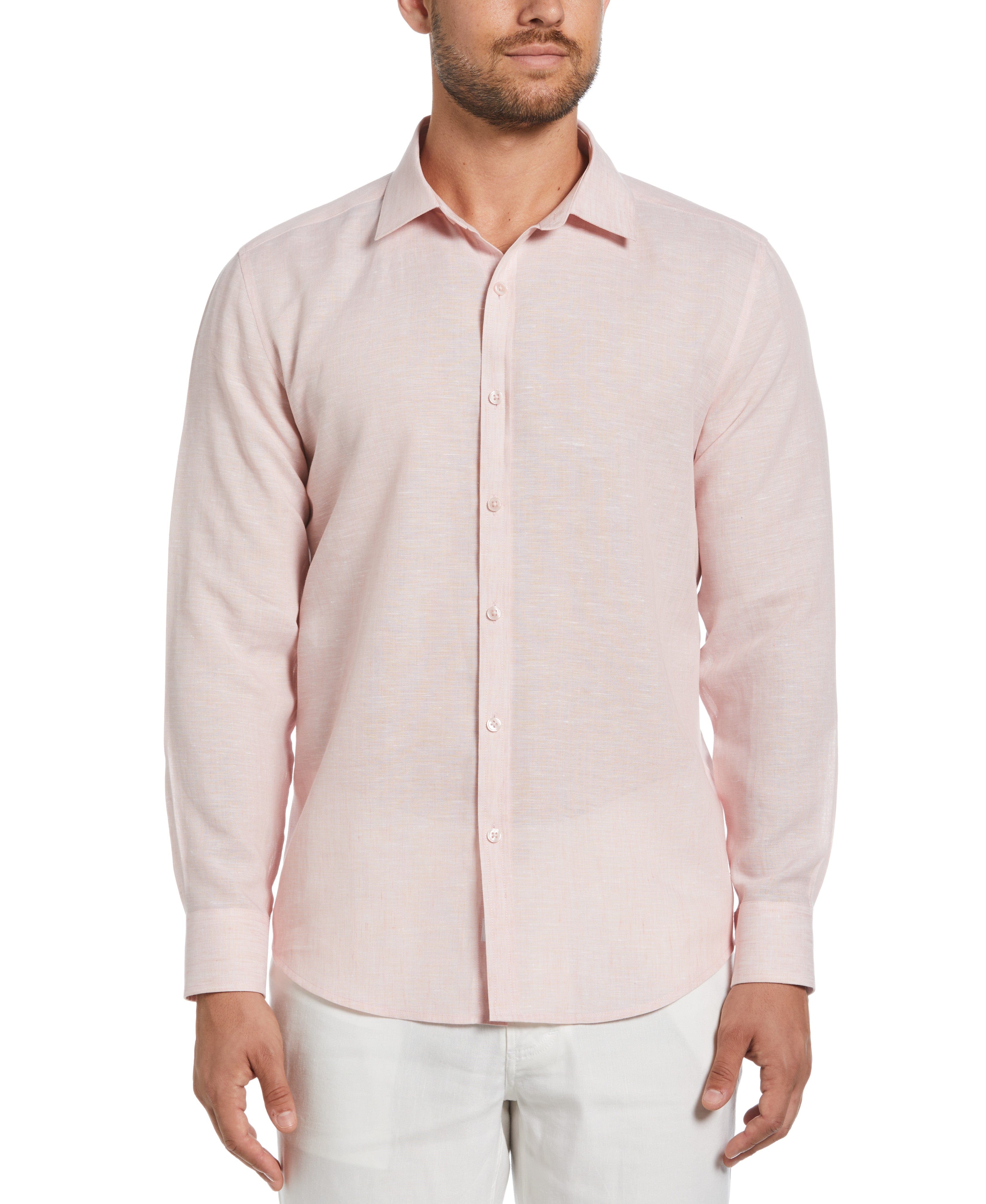 Travelselect™ Linen-Blend Long Sleeve Shirt - Image 24