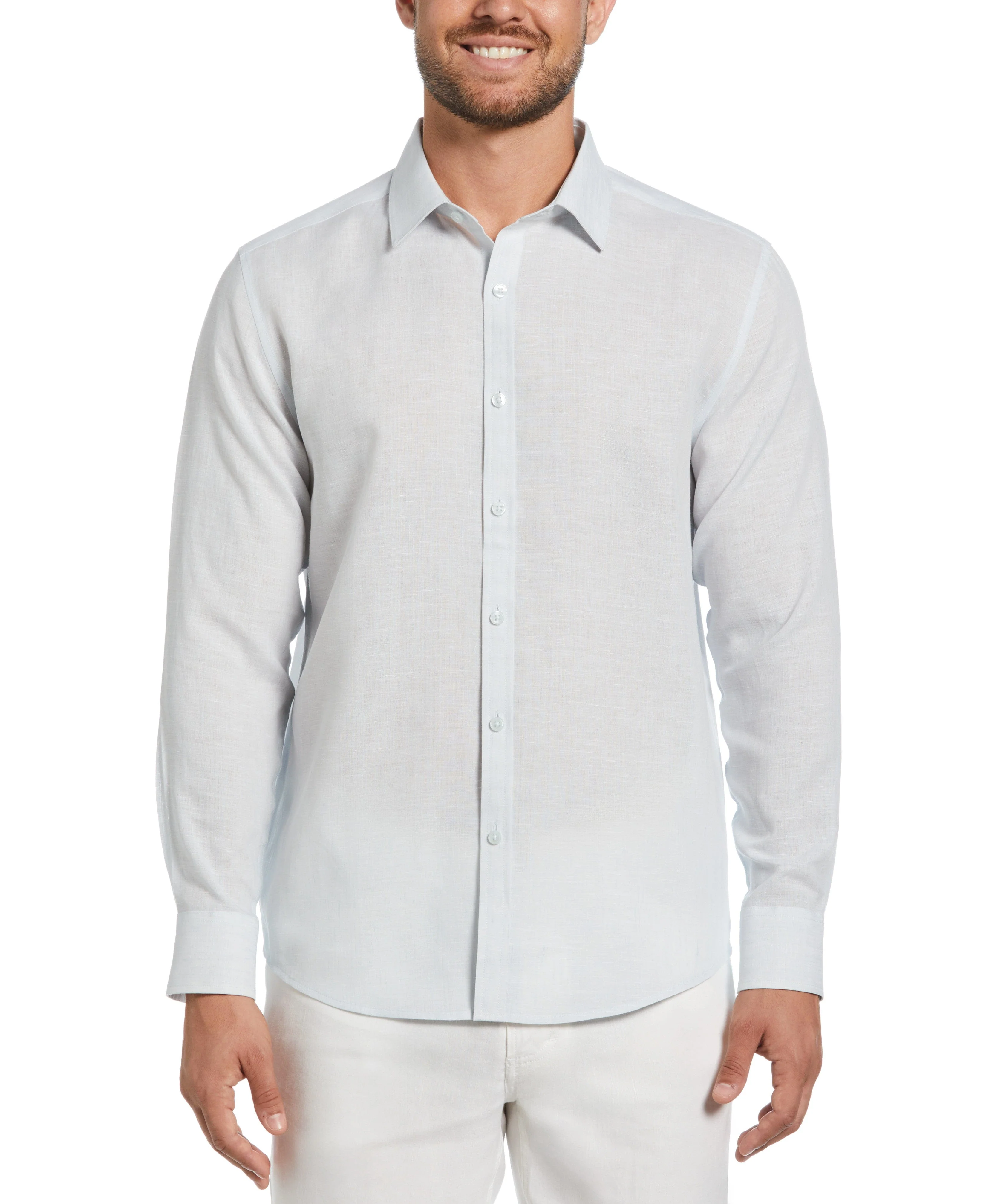 Travelselect™ Linen-Blend Long Sleeve Shirt - Image 29