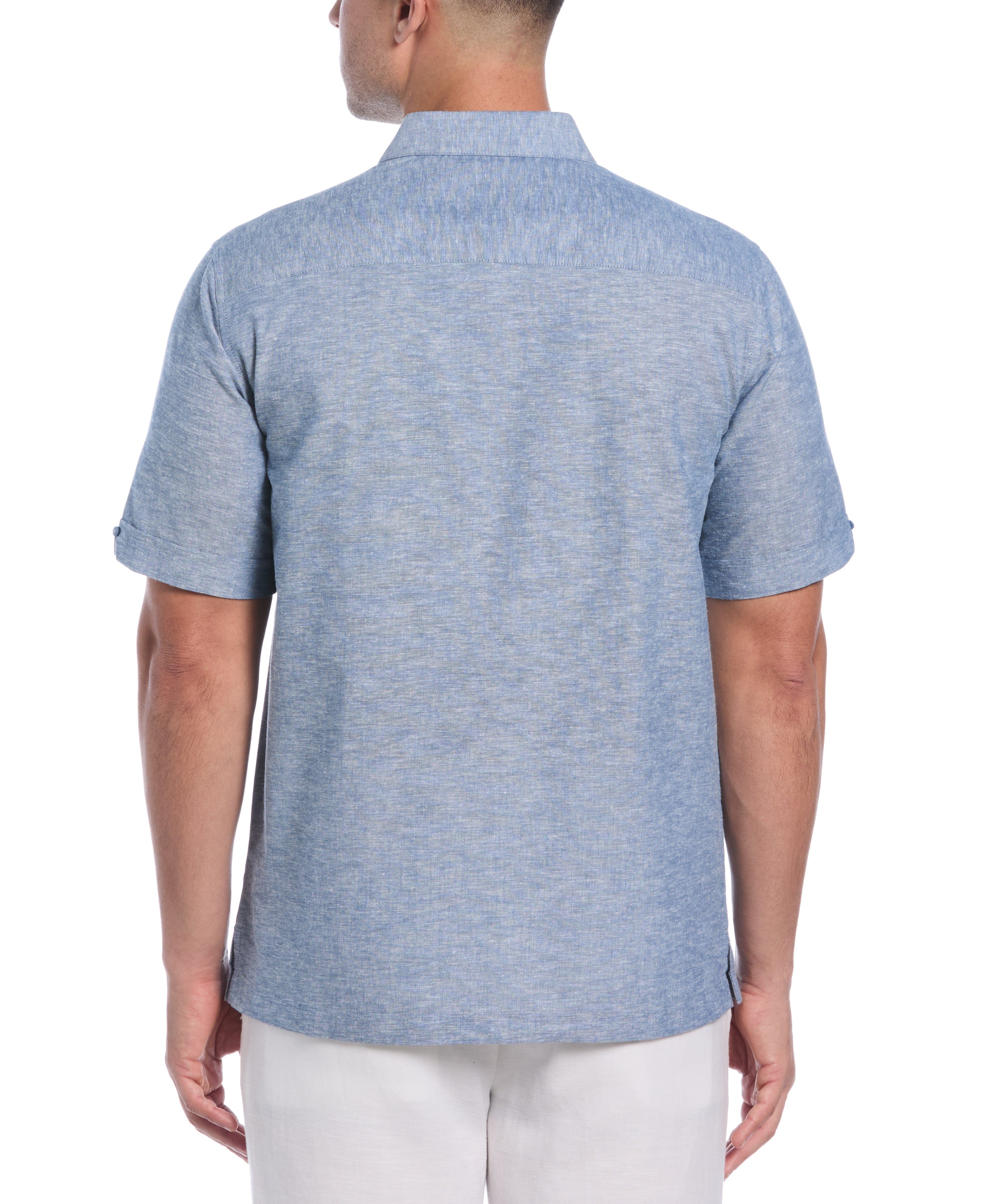 Linen Blend Tuck Panel Shirt - Image 12