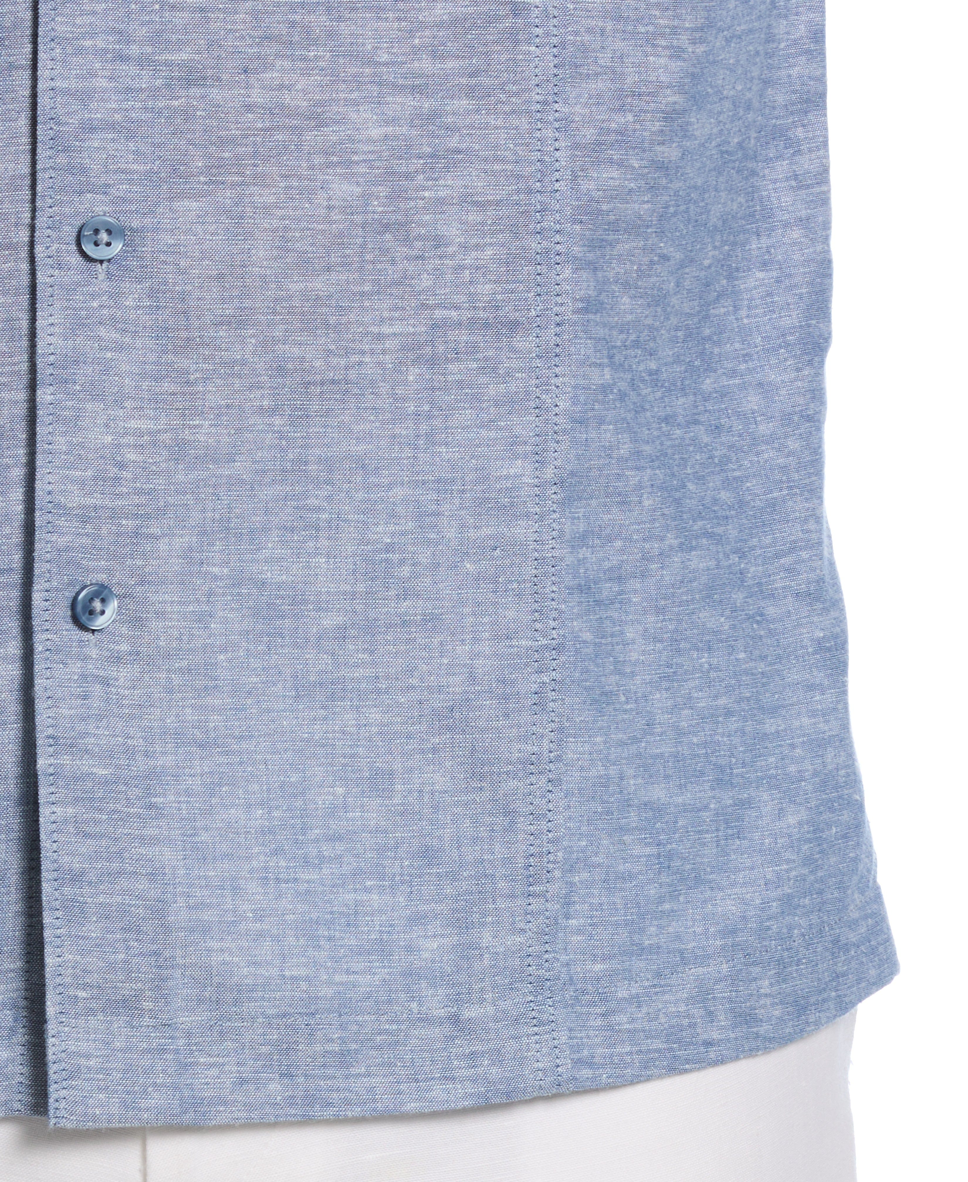 Linen Blend Tuck Panel Shirt - Image 13