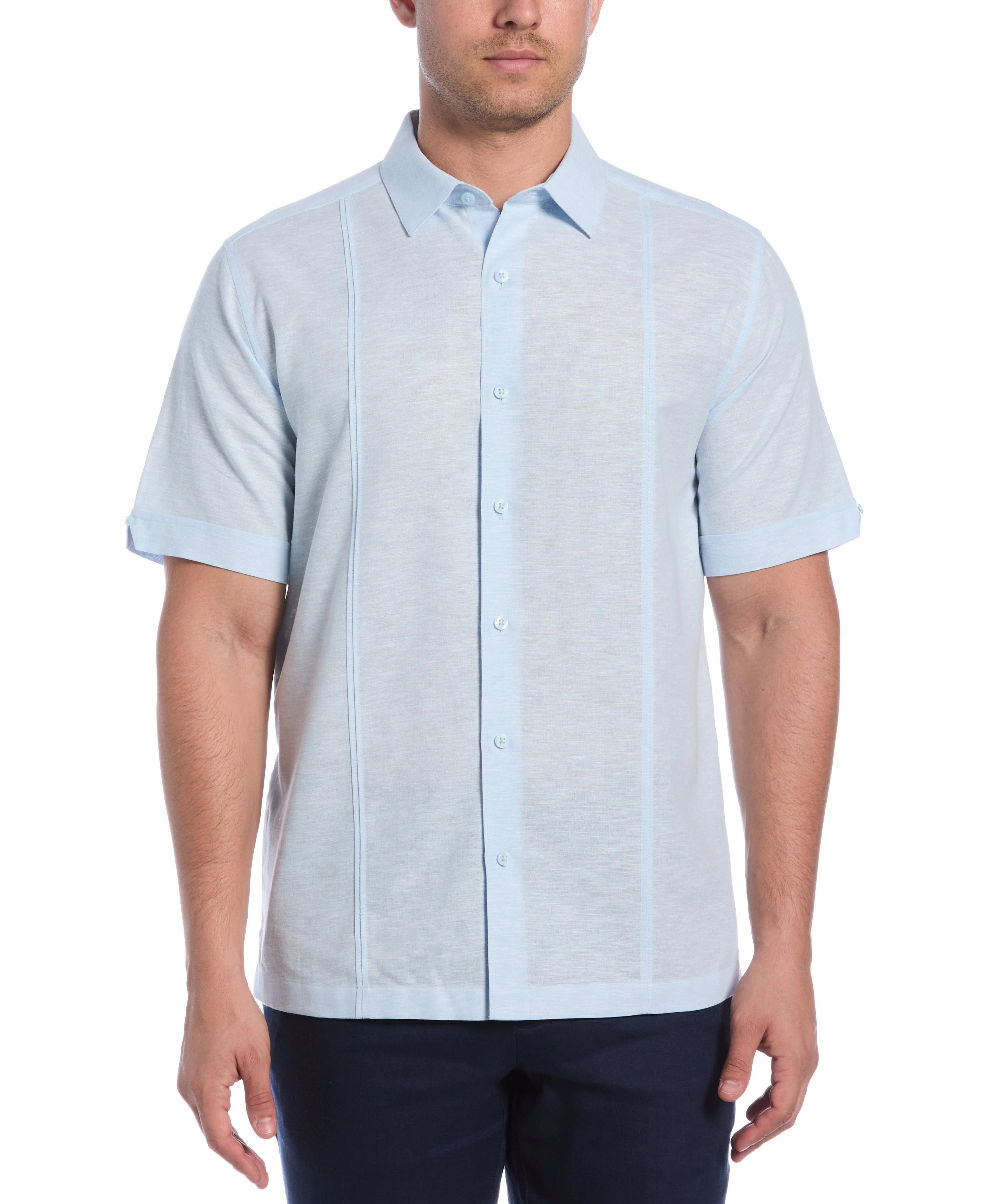 Linen Blend Tuck Panel Shirt - Image 16