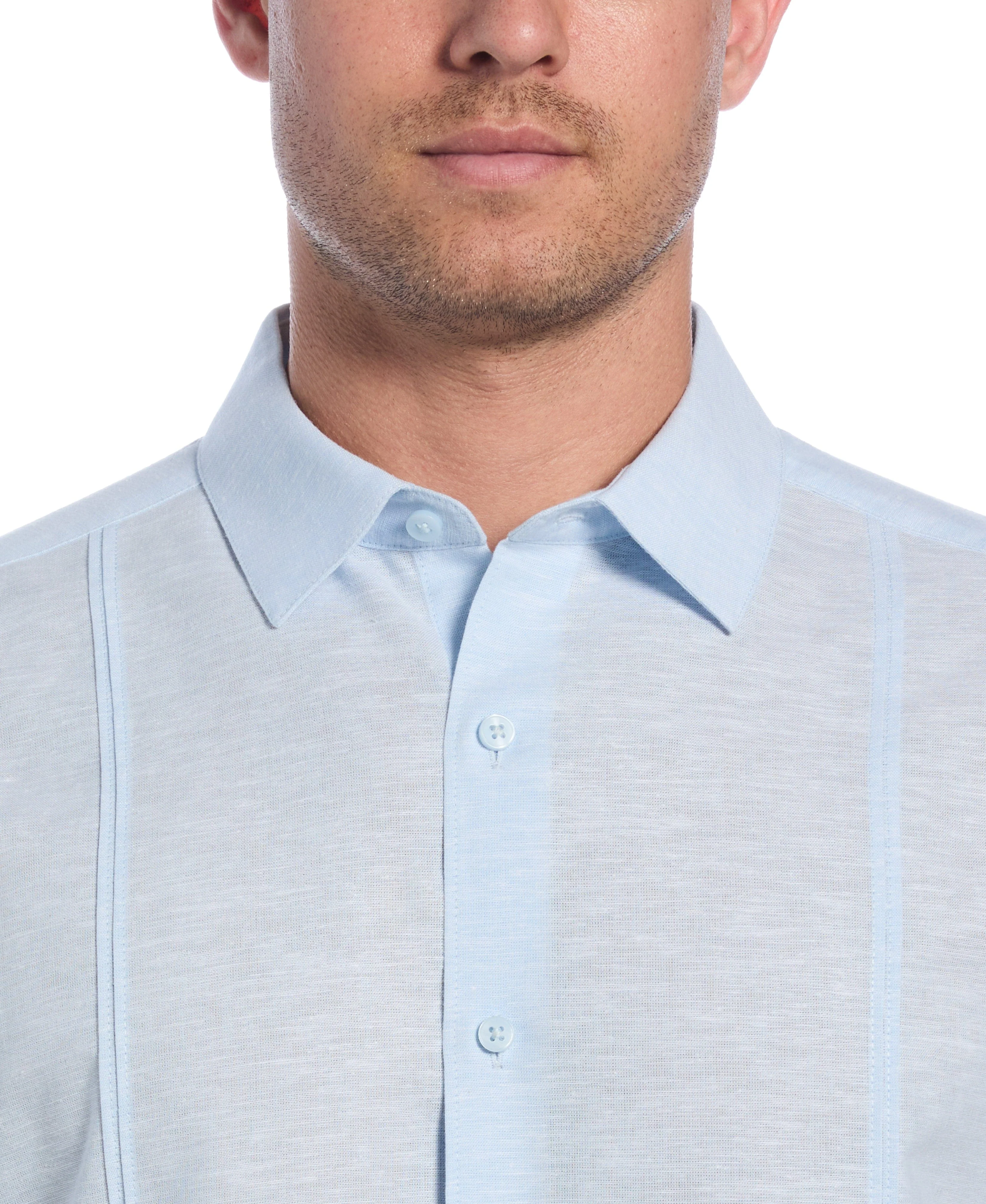 Linen Blend Tuck Panel Shirt - Image 19