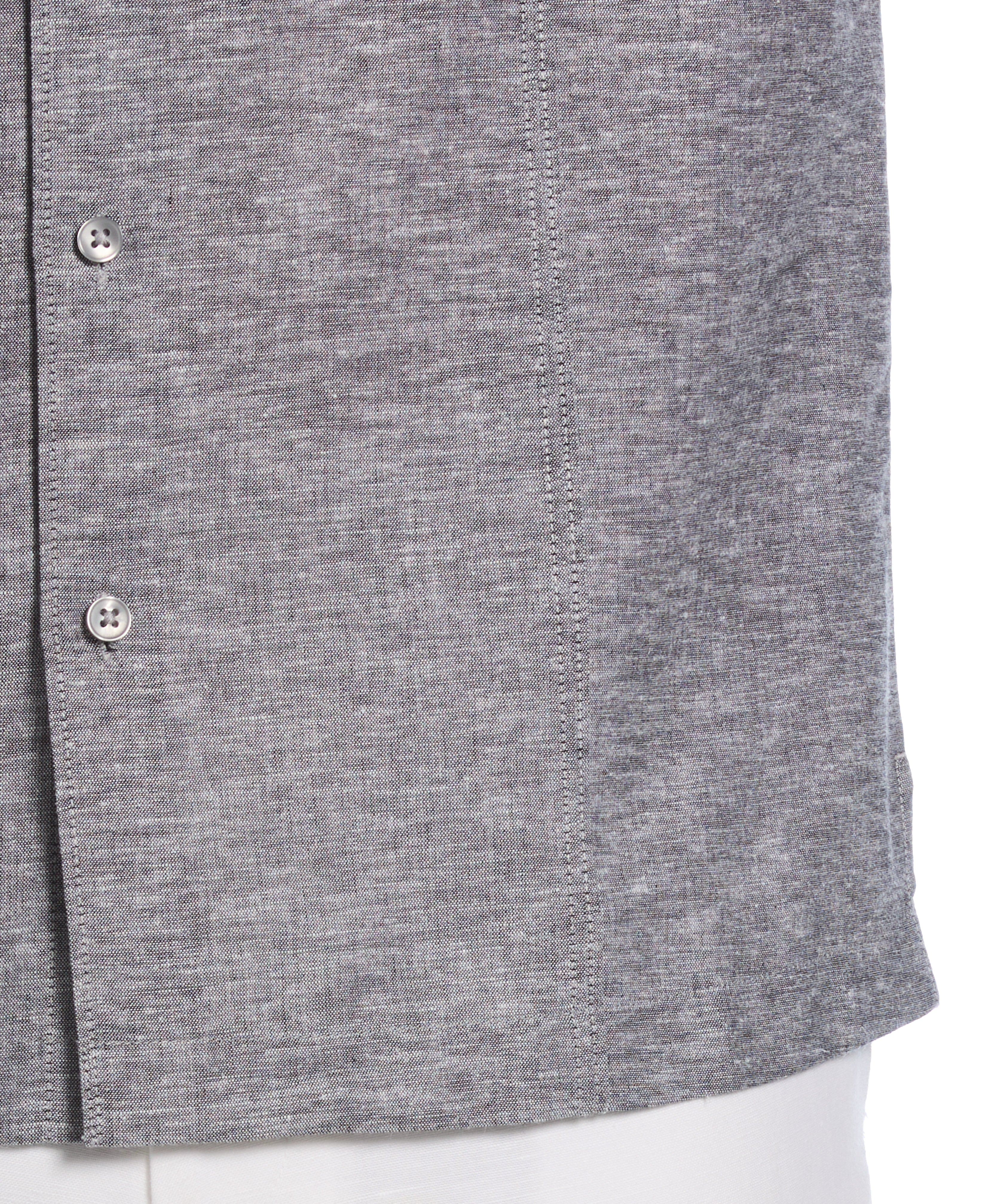 Linen Blend Tuck Panel Shirt - Image 3