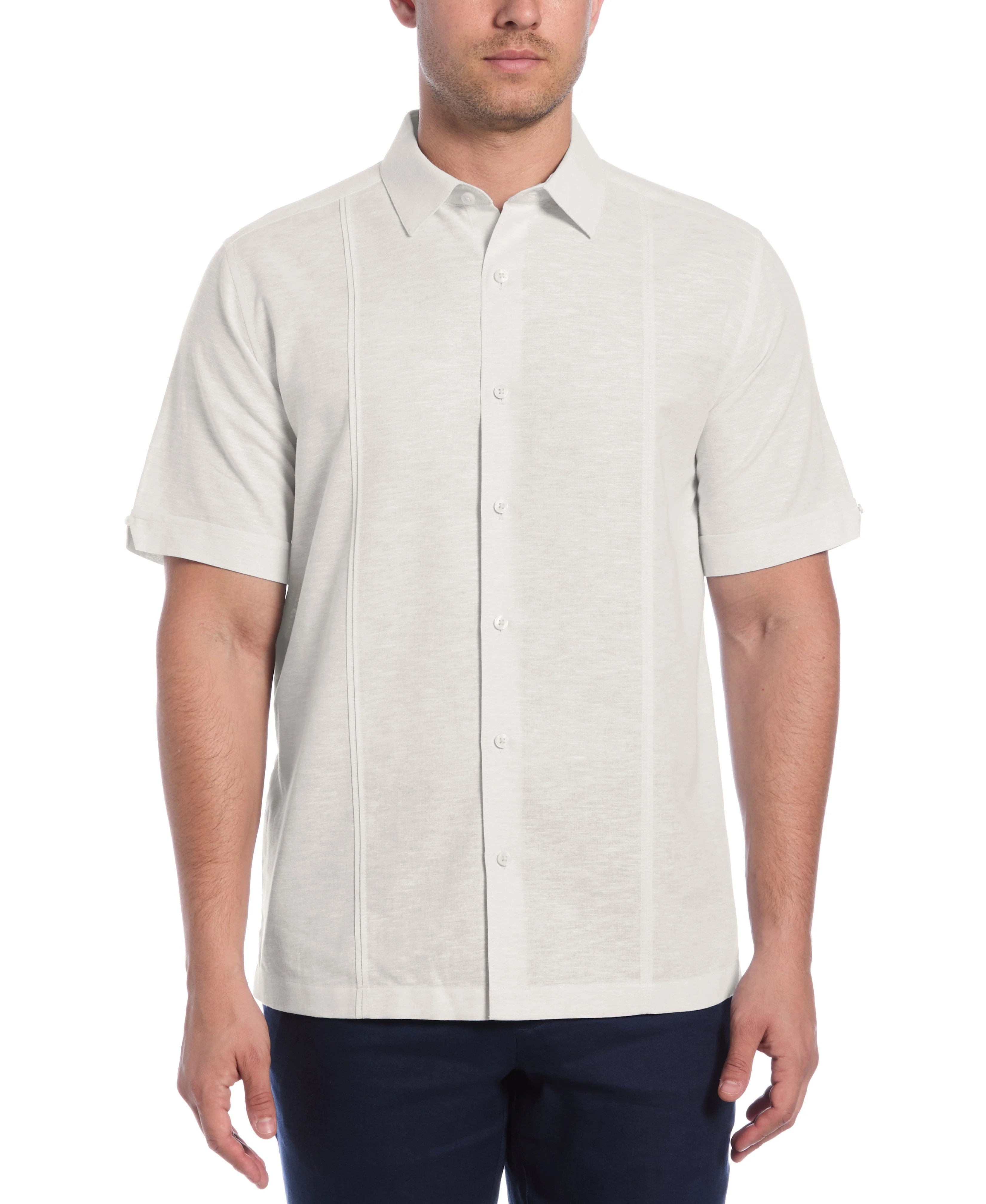 Linen Blend Tuck Panel Shirt - Image 6