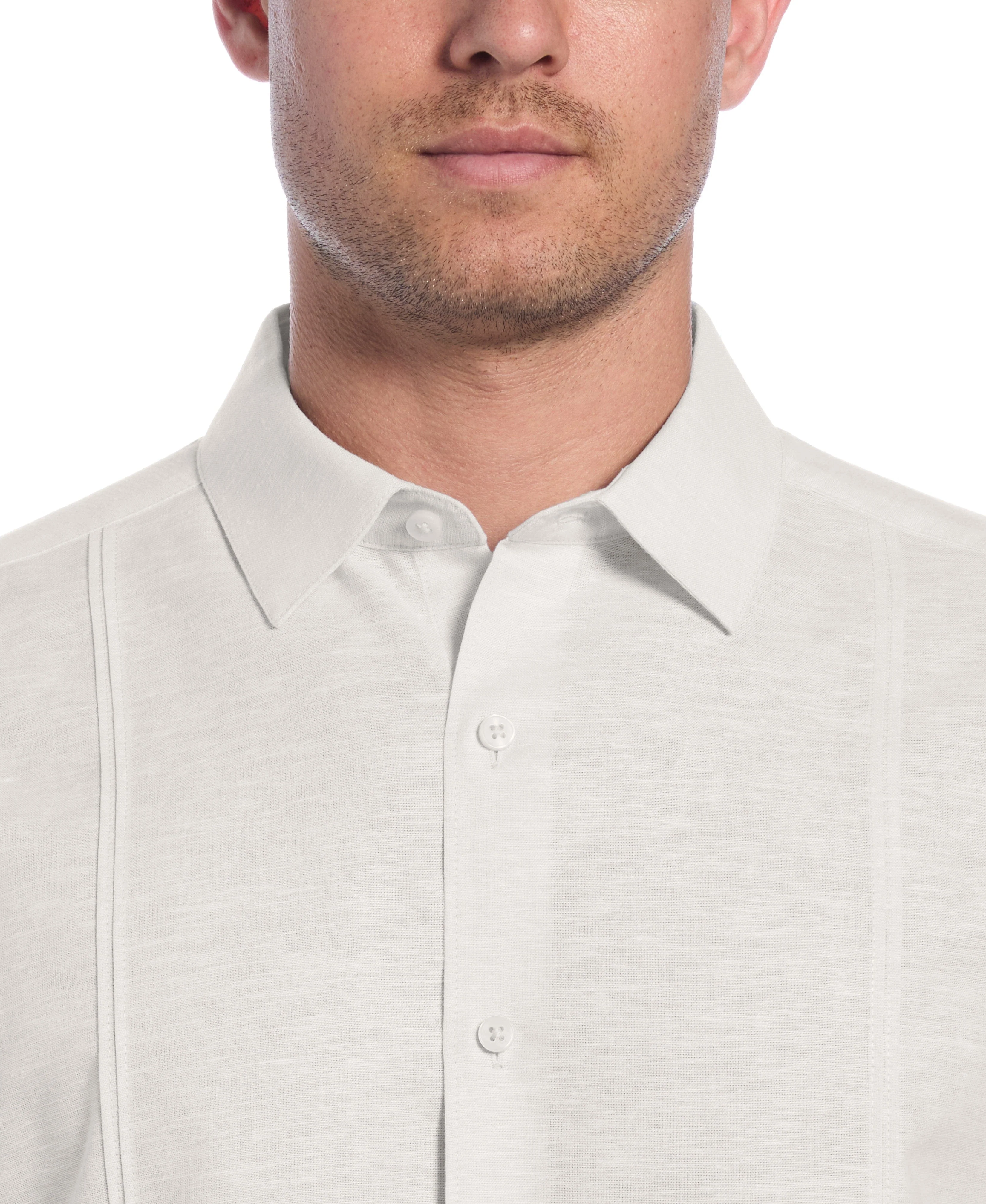 Linen Blend Tuck Panel Shirt - Image 9