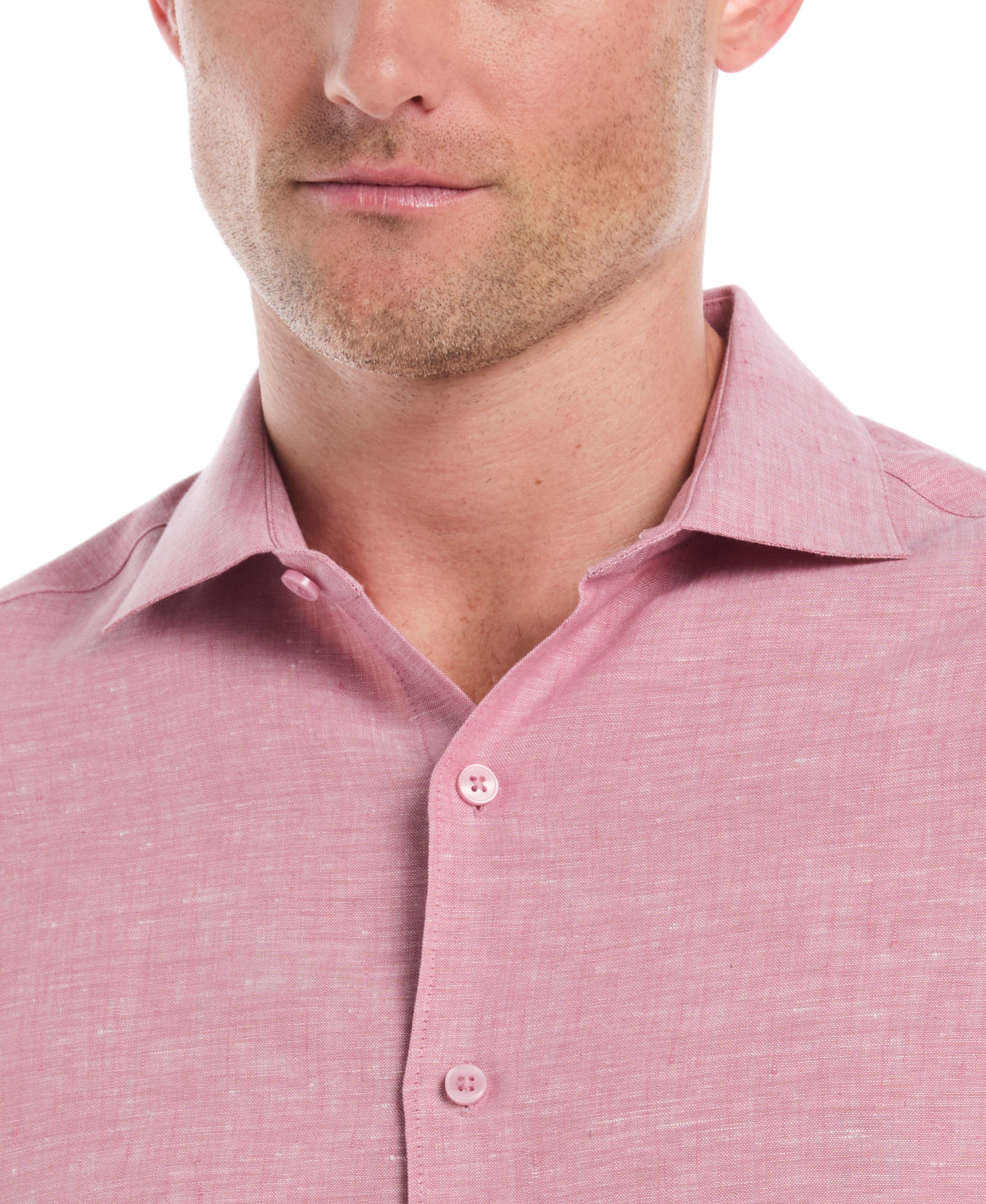 Travelselect™ Linen-Blend Rolled Sleeve Shirt - Image 22