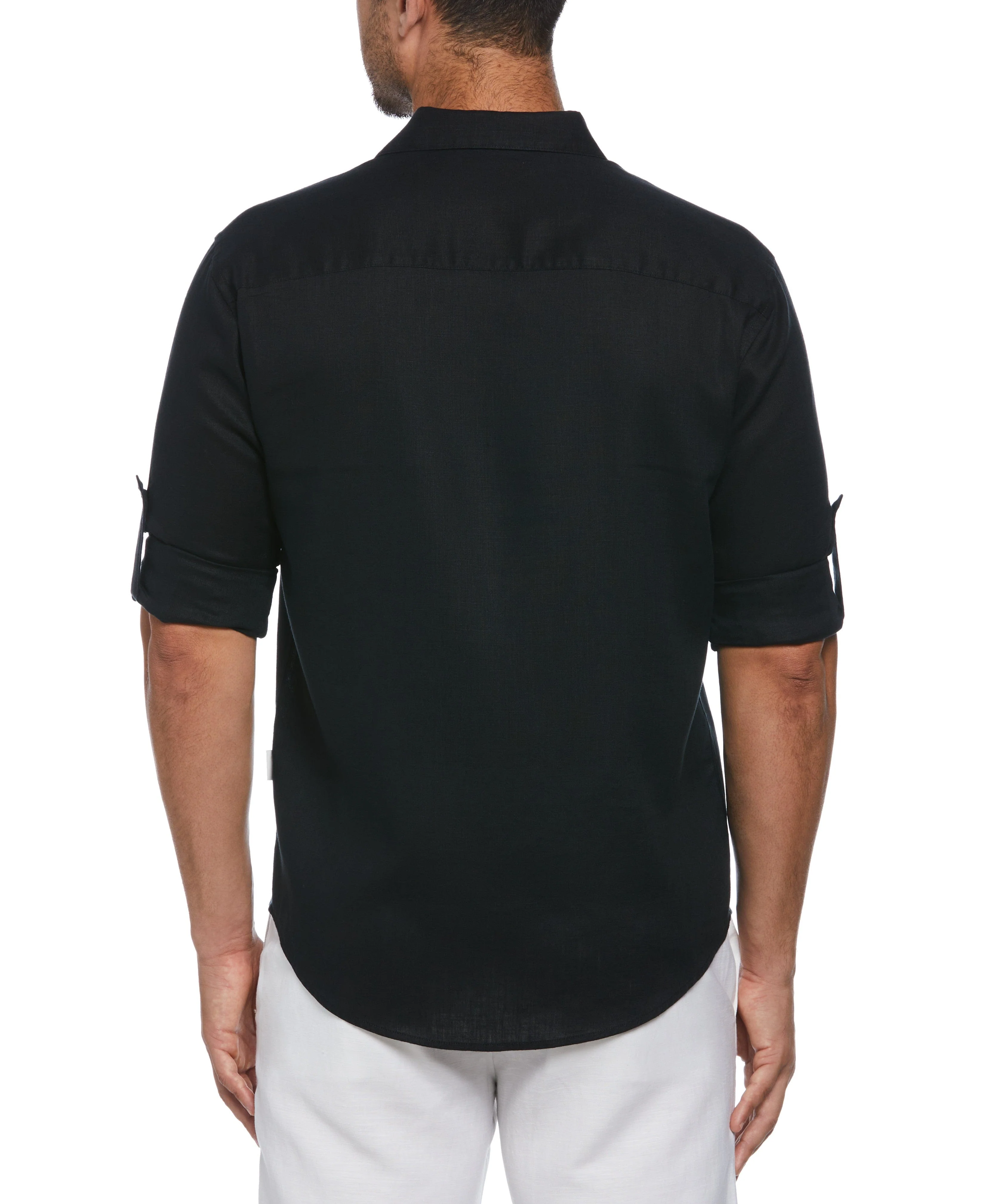 Travelselect™ Linen-Blend Rolled Sleeve Shirt - Image 36
