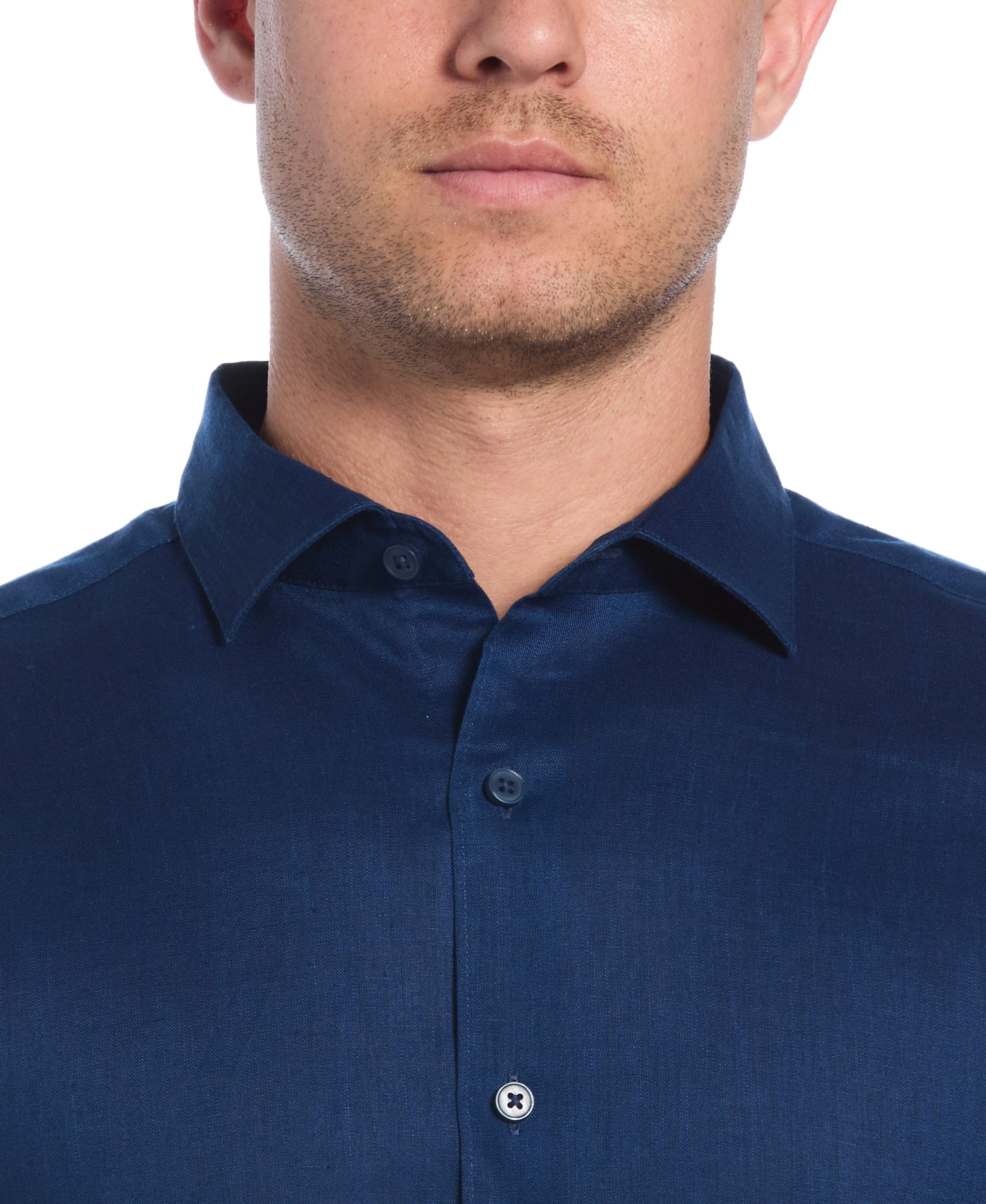 Travelselect™ Linen-Blend Rolled Sleeve Shirt - Image 44