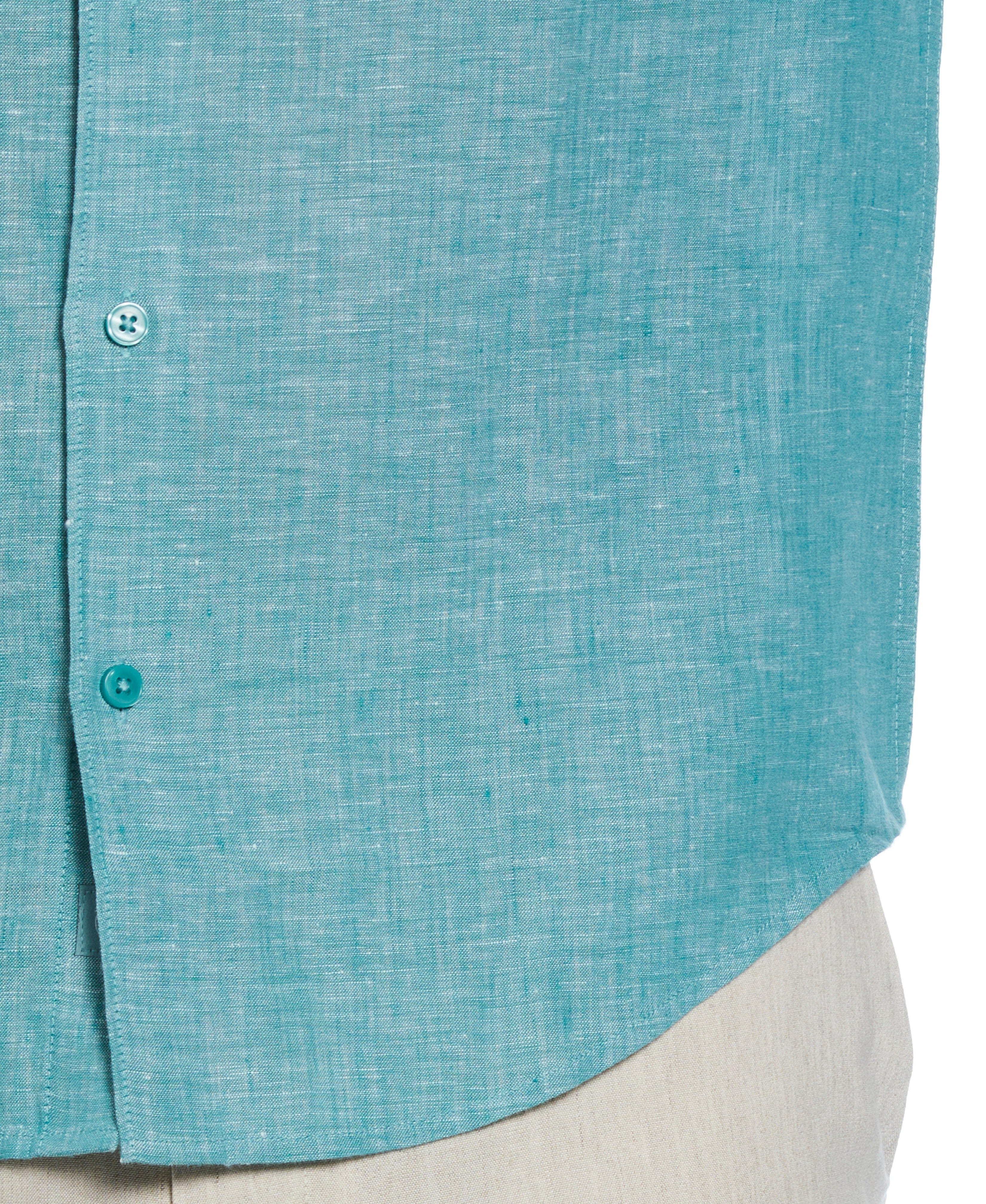 Travelselect™ Linen-Blend Rolled Sleeve Shirt - Image 49