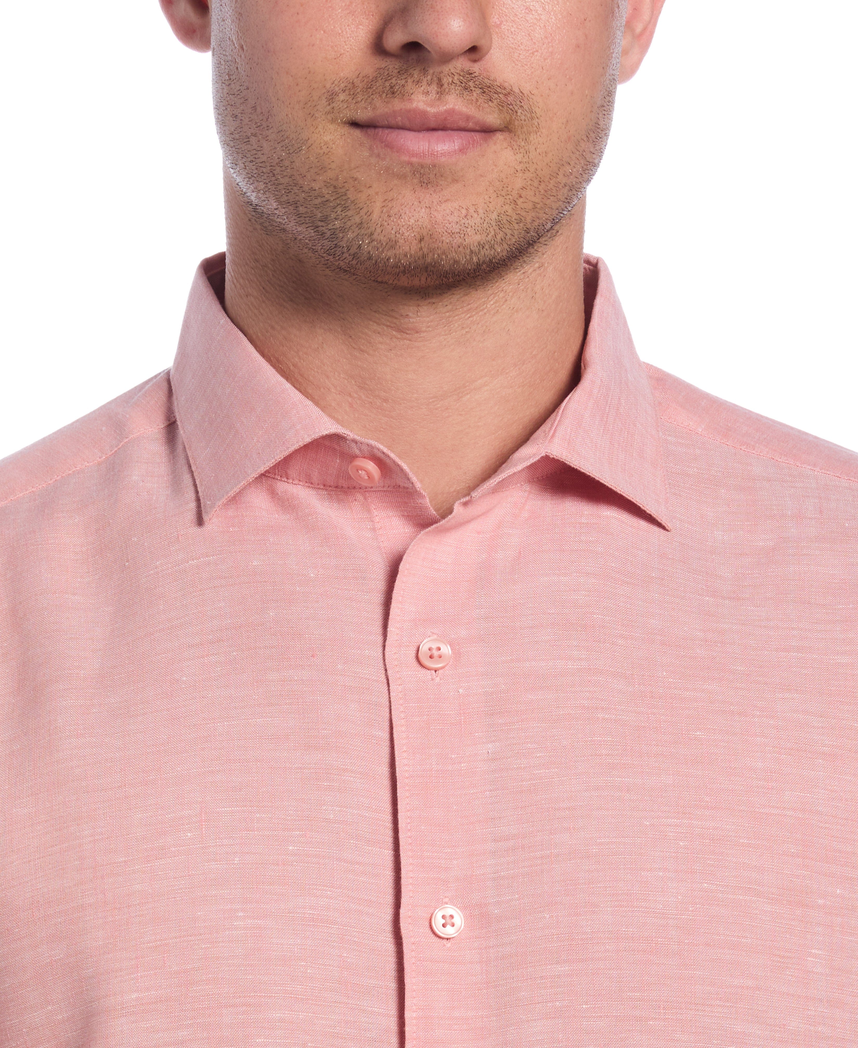 Travelselect™ Linen-Blend Rolled Sleeve Shirt - Image 57