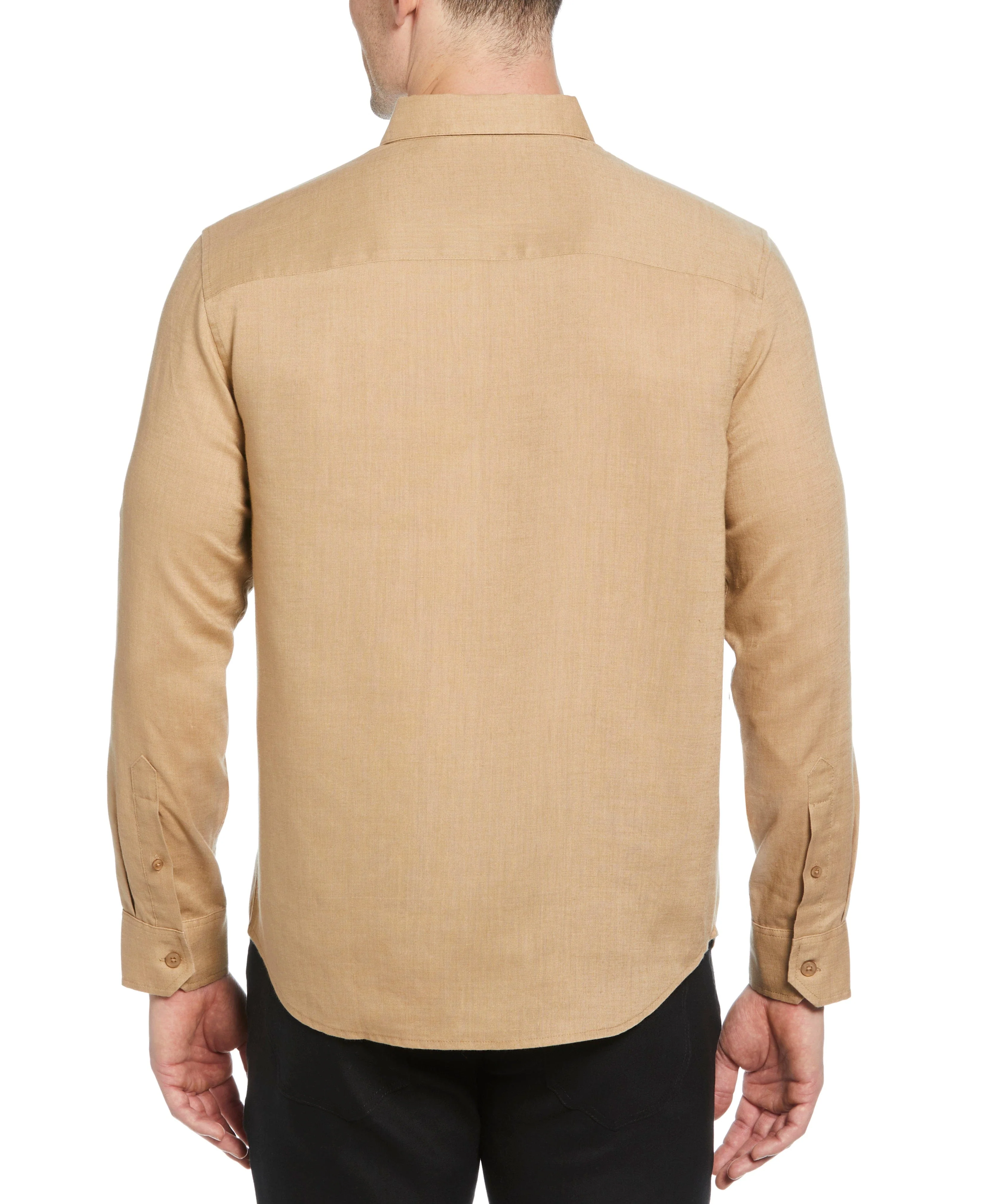 Travelselect™ Linen-Blend Rolled Sleeve Shirt - Image 62
