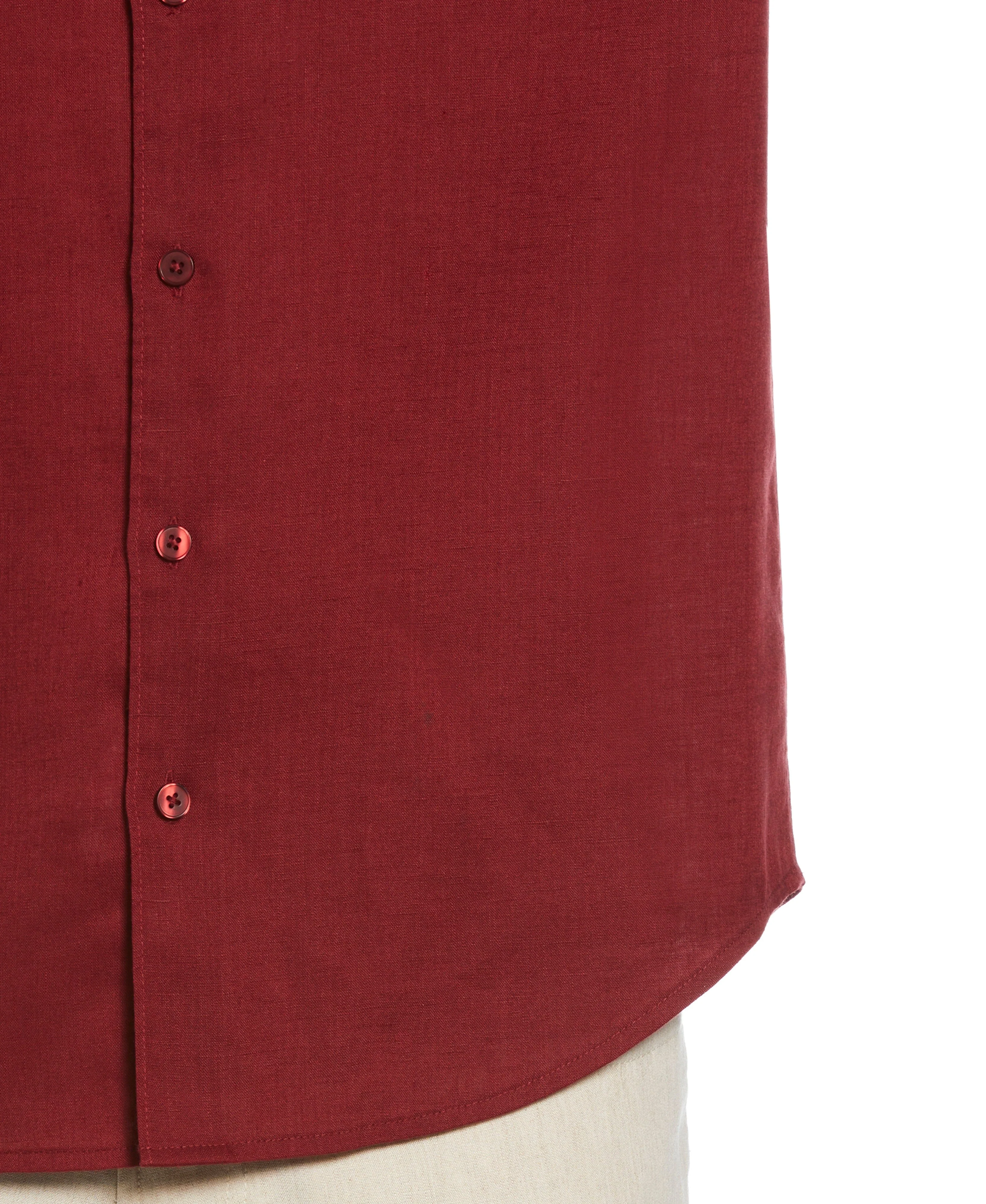 Travelselect™ Linen-Blend Rolled Sleeve Shirt - Image 68