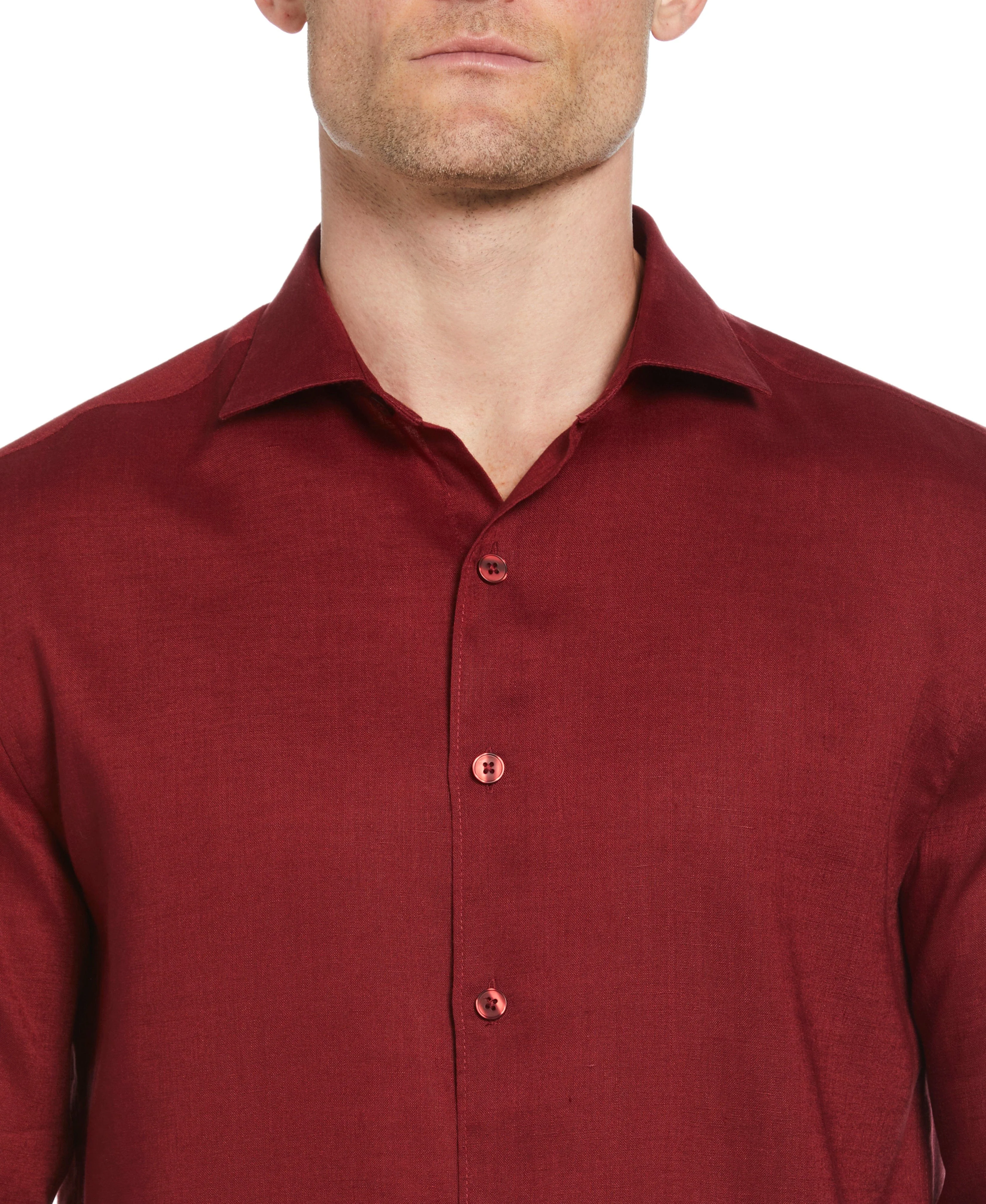 Travelselect™ Linen-Blend Rolled Sleeve Shirt - Image 69