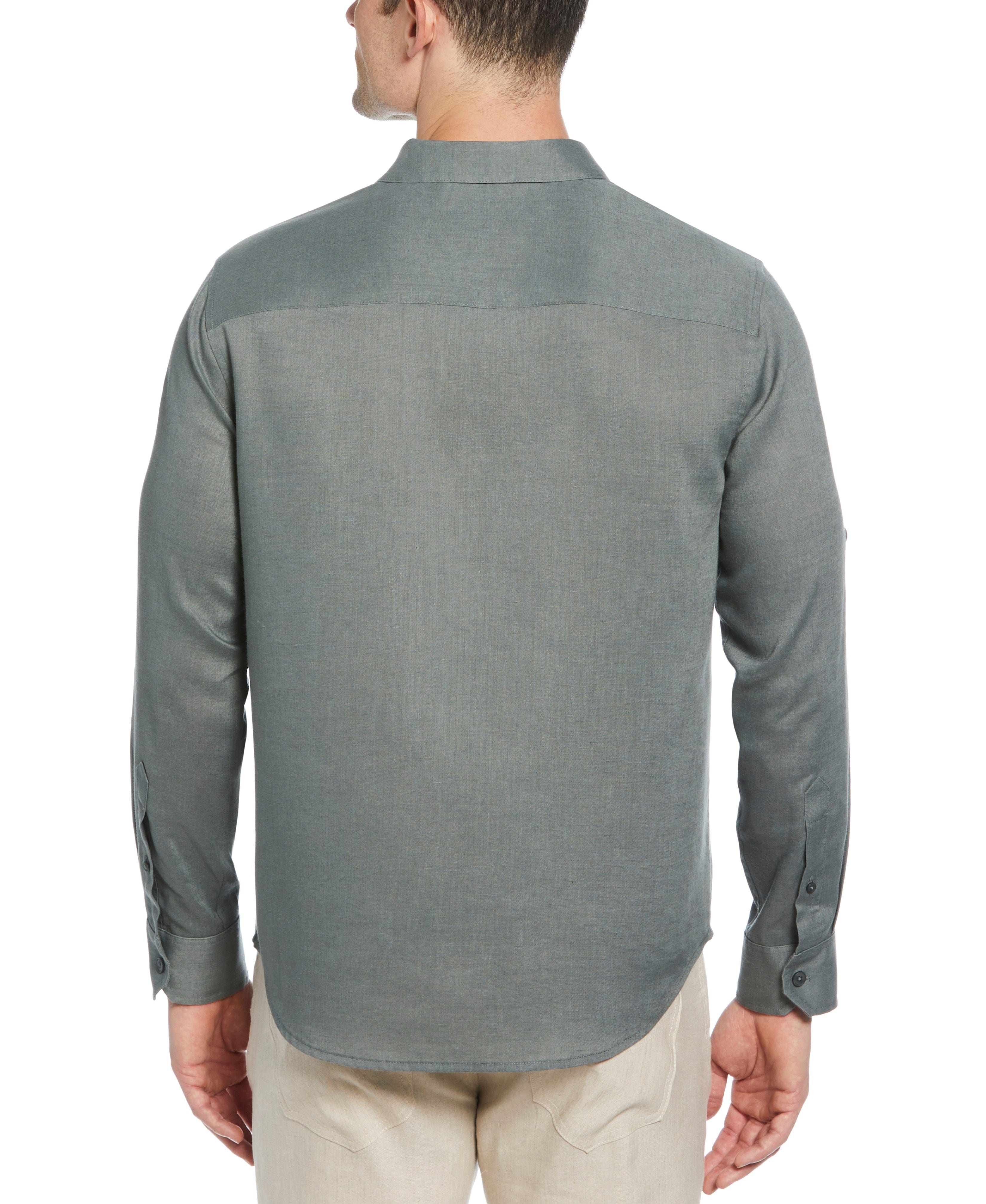 Travelselect™ Linen-Blend Rolled Sleeve Shirt - Image 73