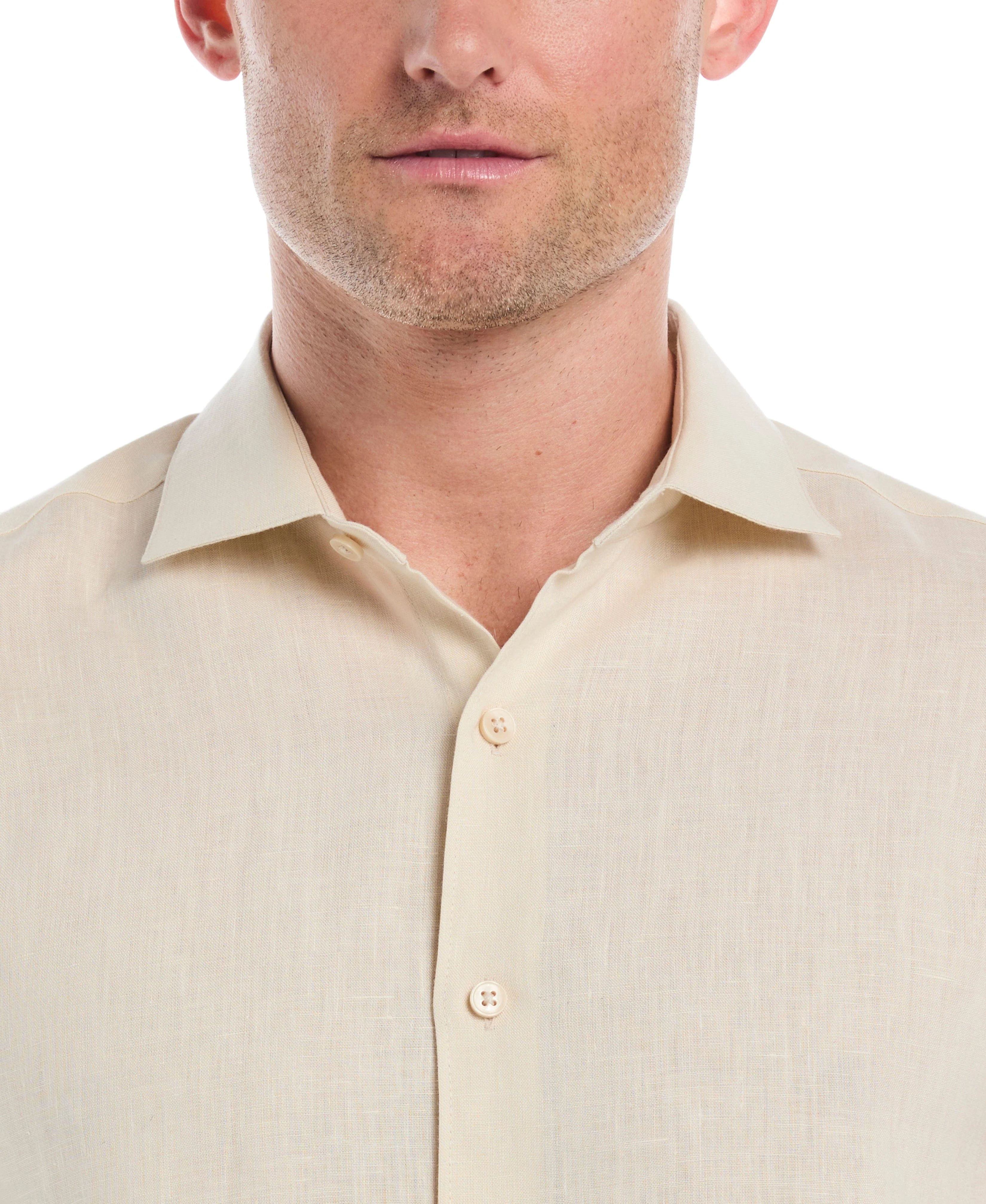 Travelselect™ Linen-Blend Rolled Sleeve Shirt - Image 85
