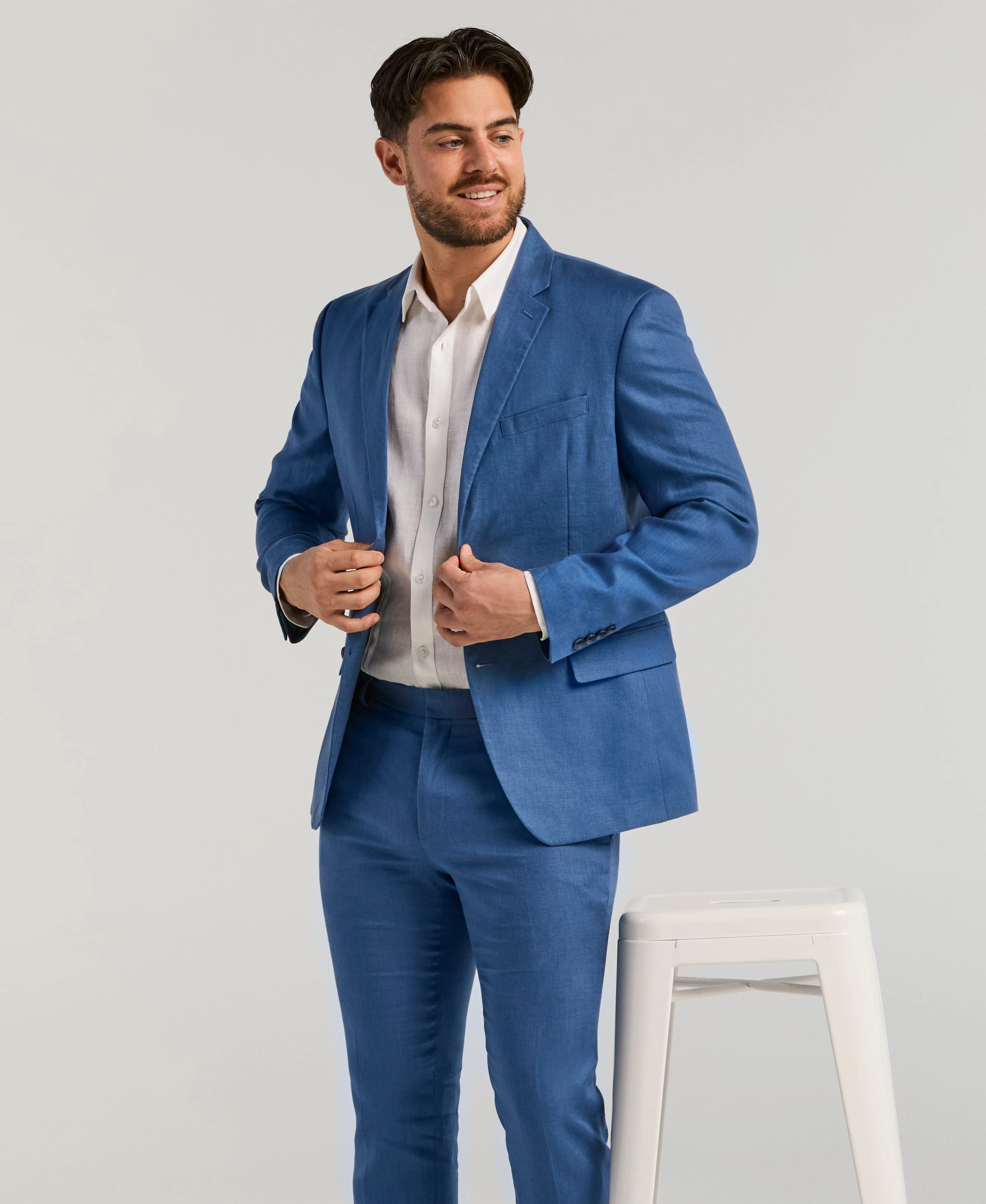 Delave Linen Suit Jacket - Image 5