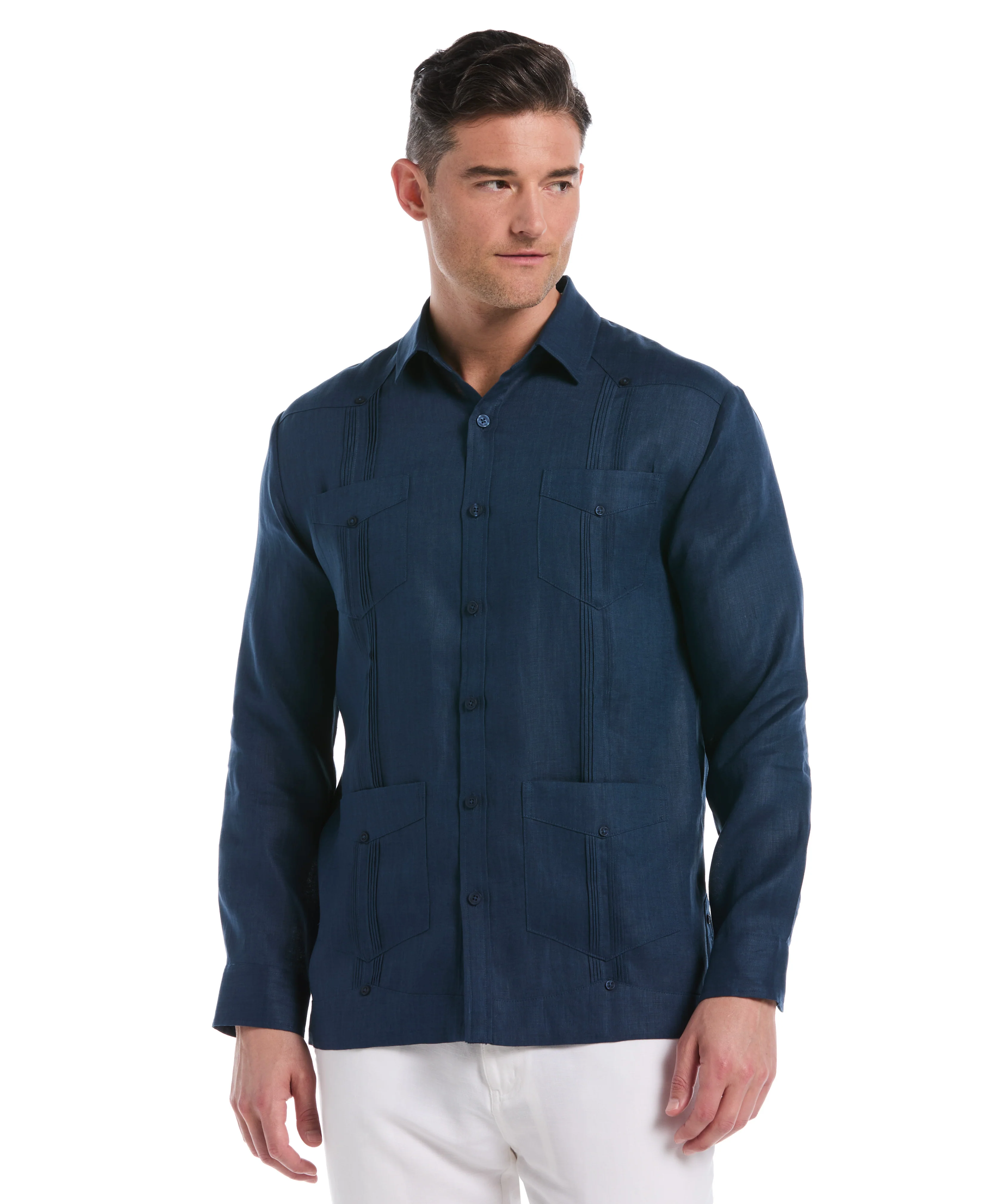 100% Linen Classic Guayabera Shirt - Long Sleeve - Image 12