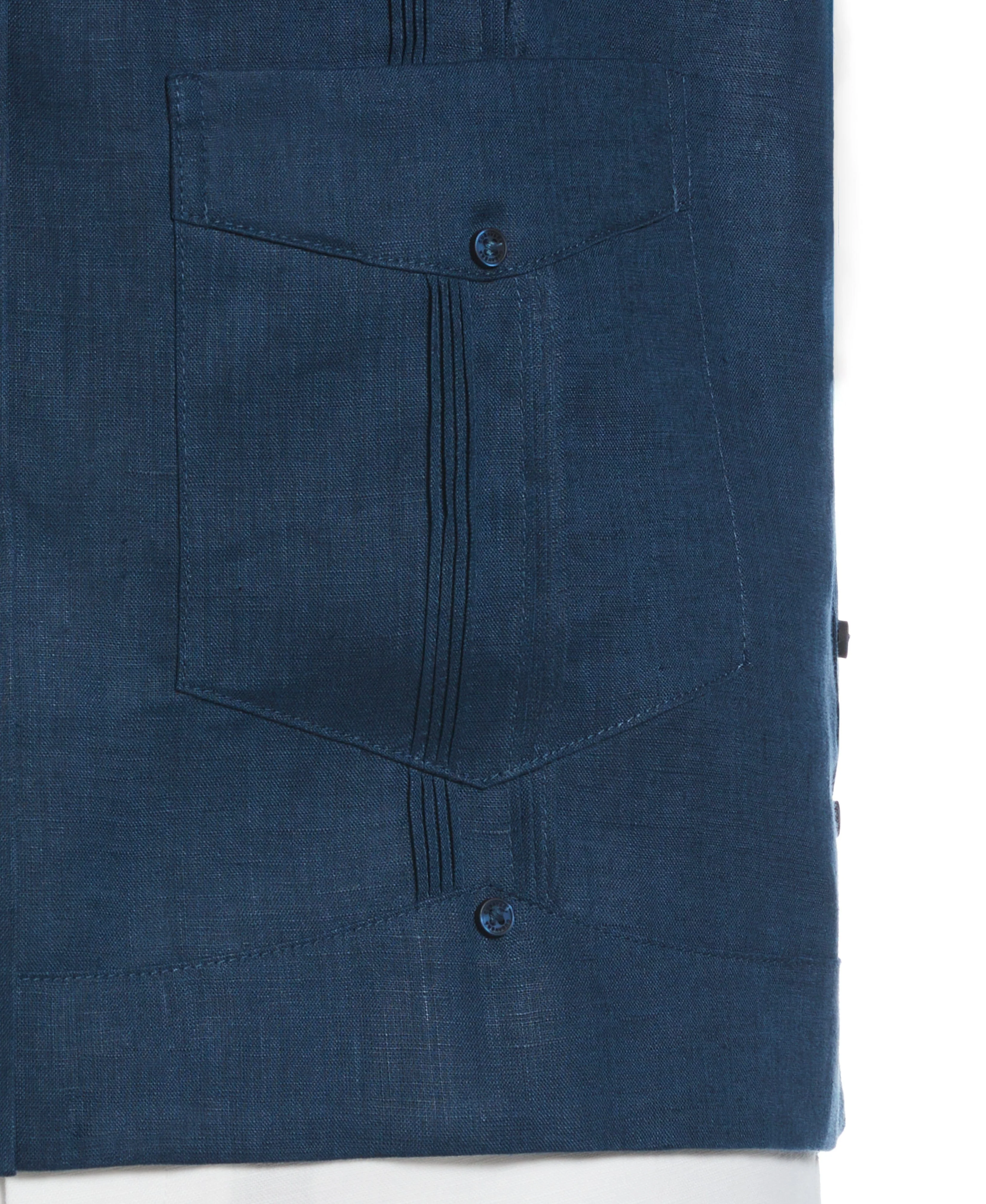 100% Linen Classic Guayabera Shirt - Long Sleeve - Image 14