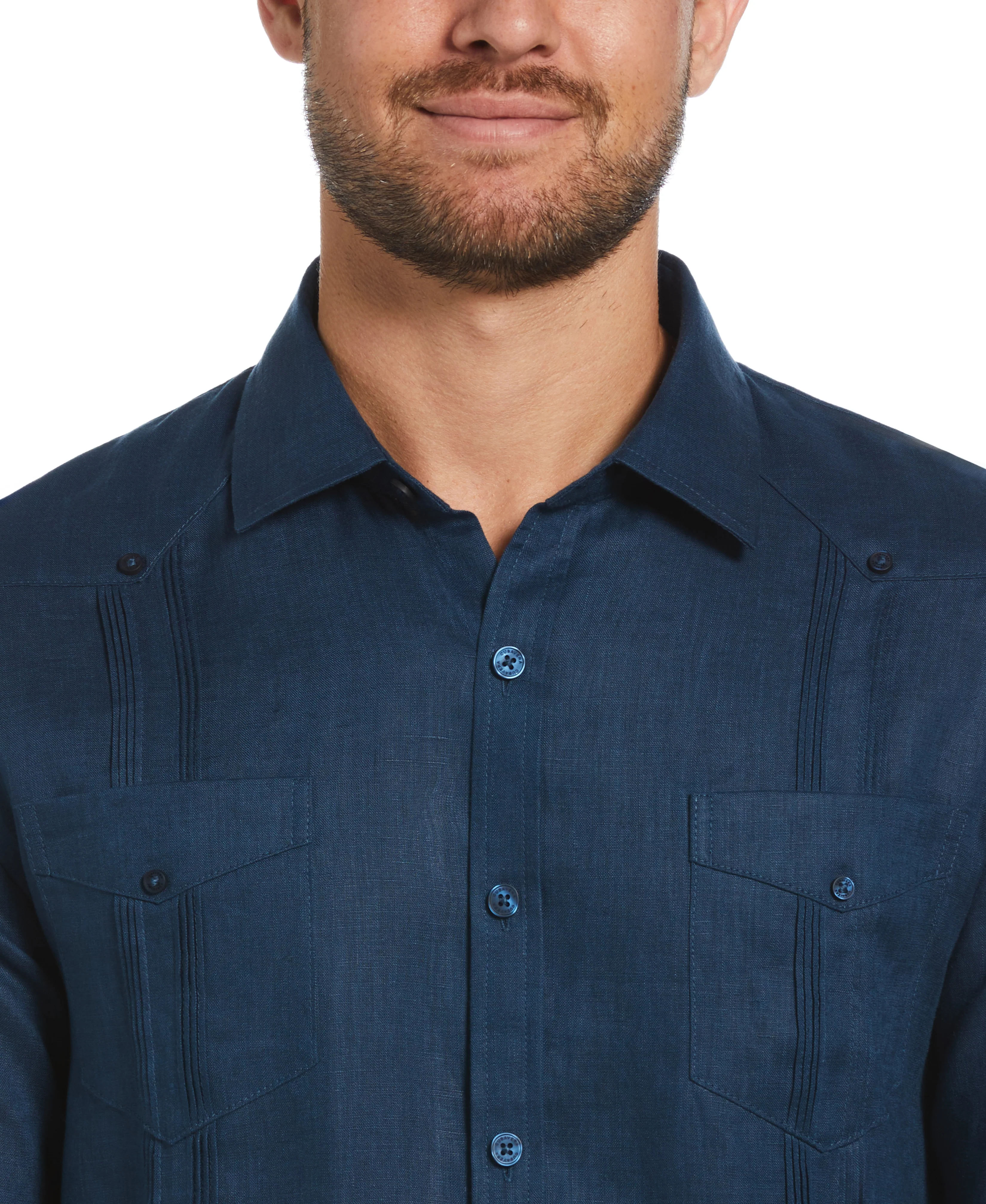 100% Linen Classic Guayabera Shirt - Long Sleeve - Image 15