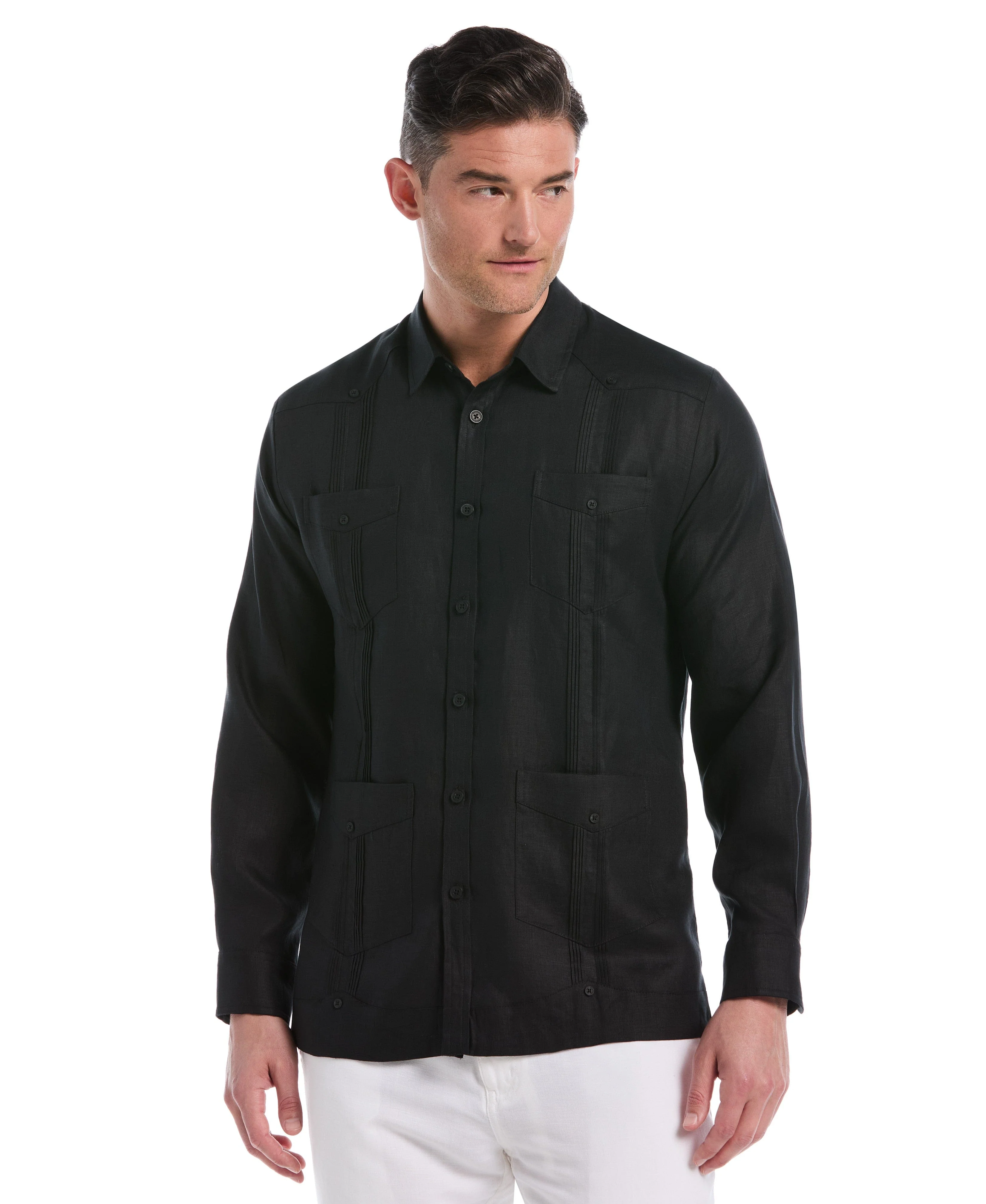 100% Linen Classic Guayabera Shirt - Long Sleeve - Image 17