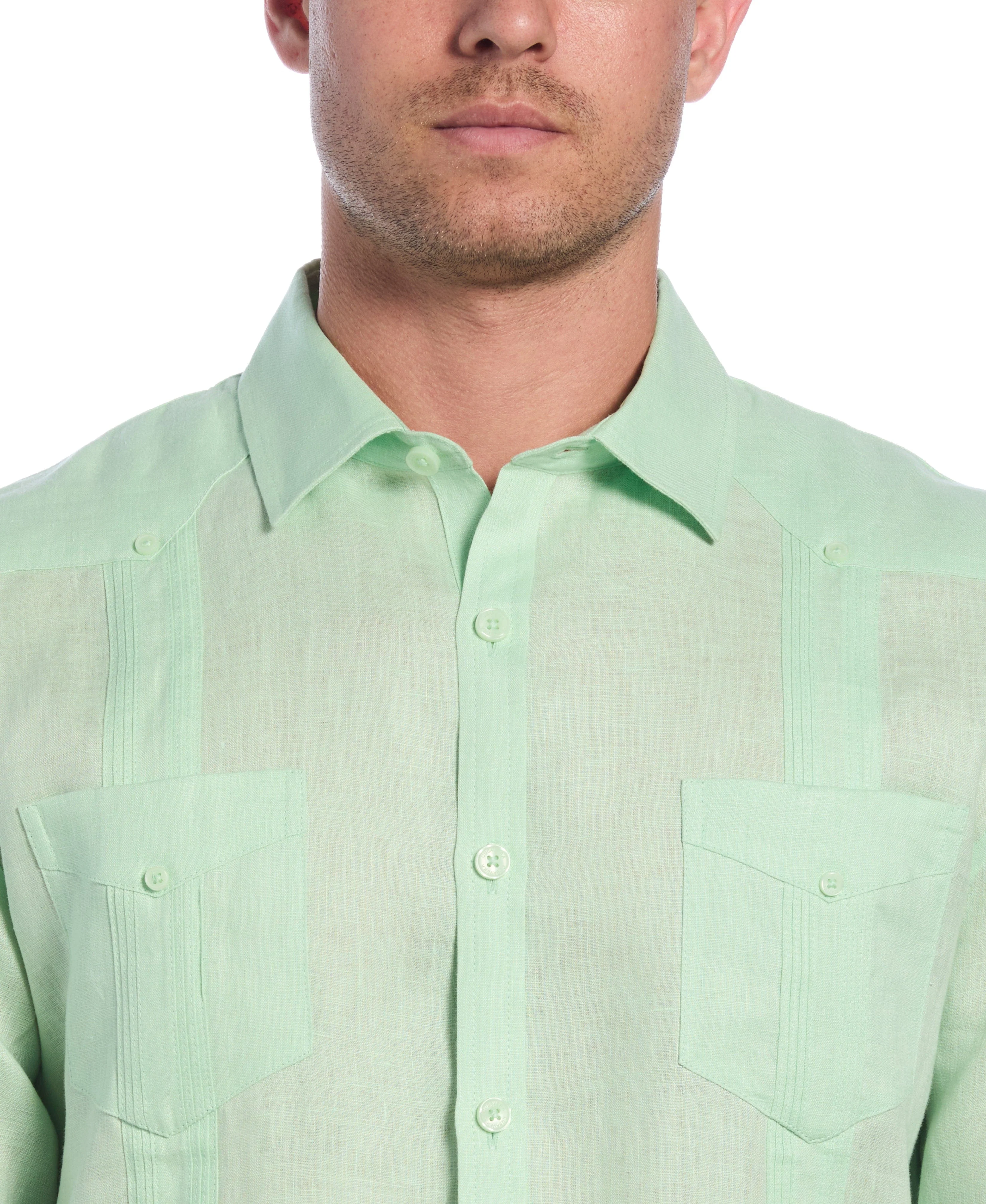 100% Linen Classic Guayabera Shirt - Long Sleeve - Image 44