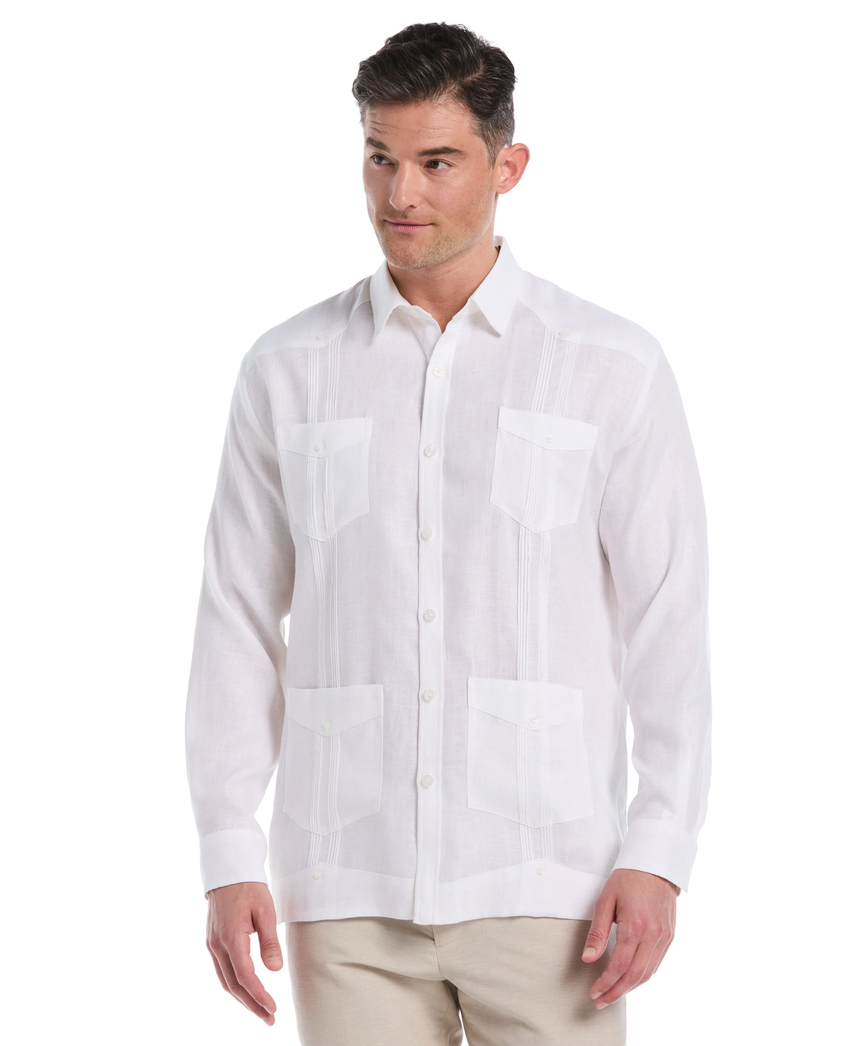 100% Linen Classic Guayabera Shirt - Long Sleeve - Image 7
