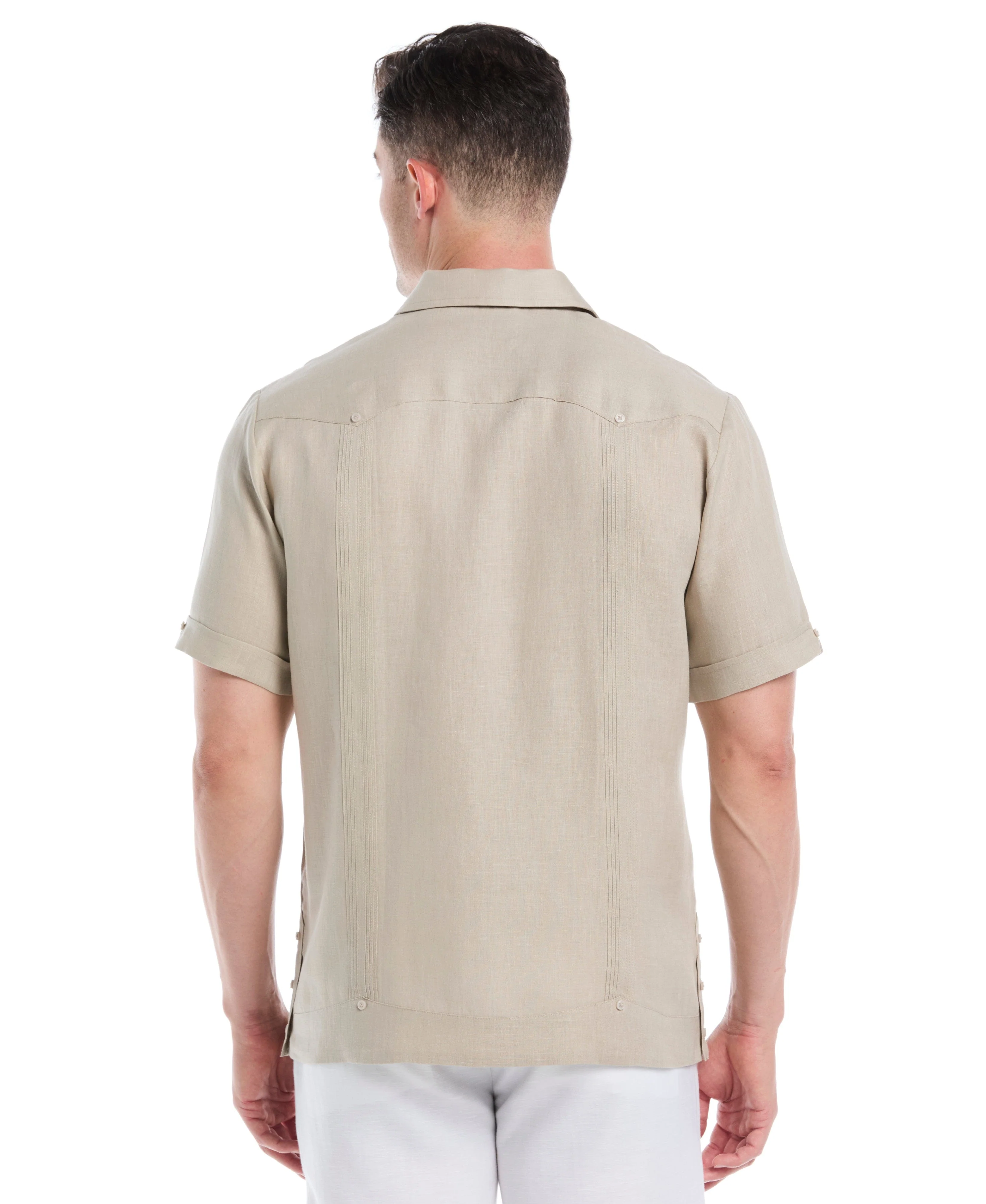 100% Linen Classic Guayabera Shirt - Short Sleeve - Image 30