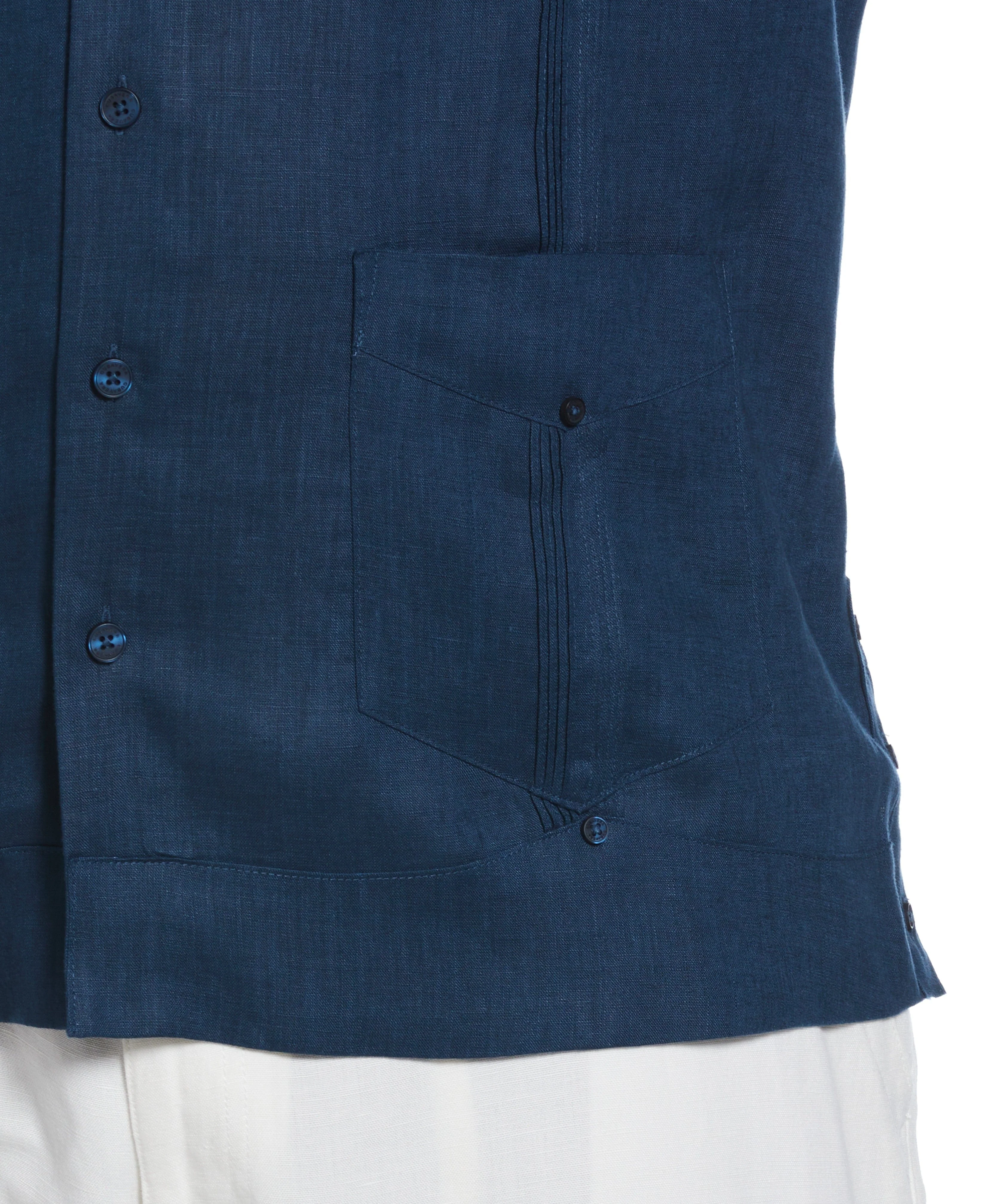 Big & Tall 100% Linen Classic Guayabera Shirt - Short Sleeve - Image 22